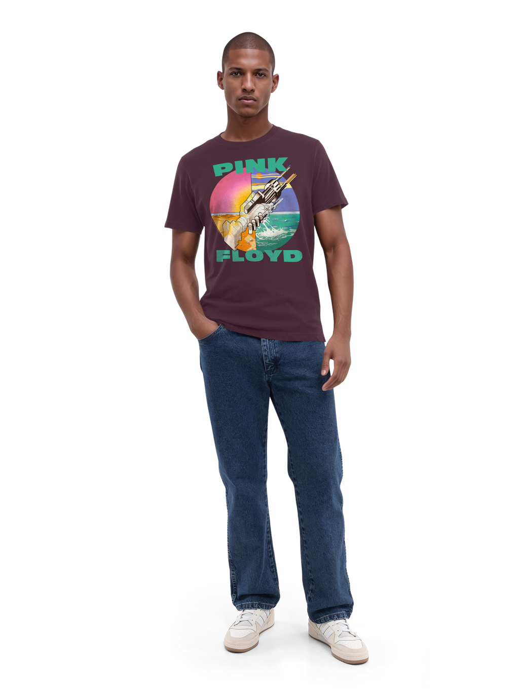 Pink Floyd souhaite que vous soyez ici T-shirt biologique pour hommes