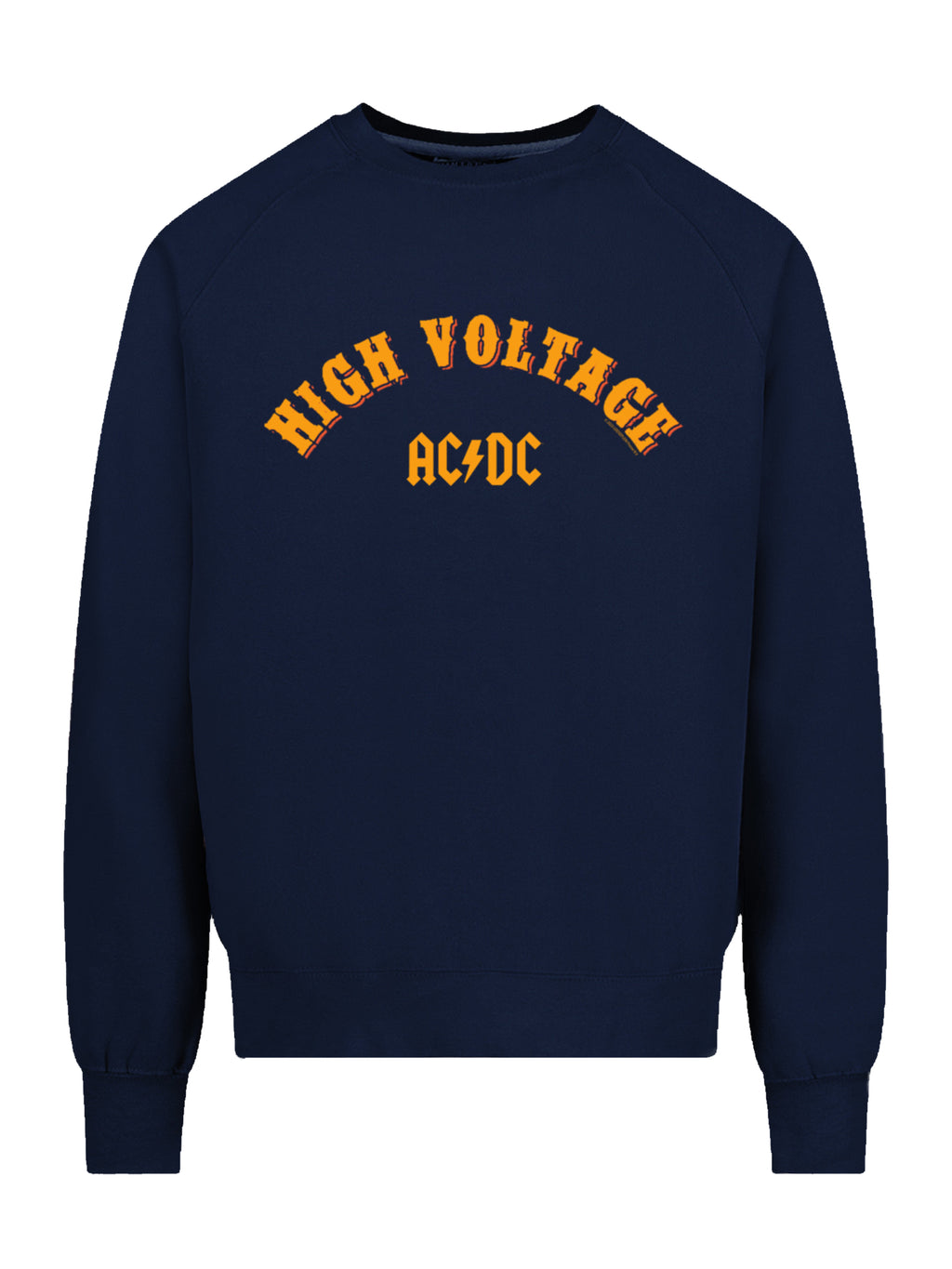 ACDC High Voltage Collegiate with Vintage Fleece Raglan Crew