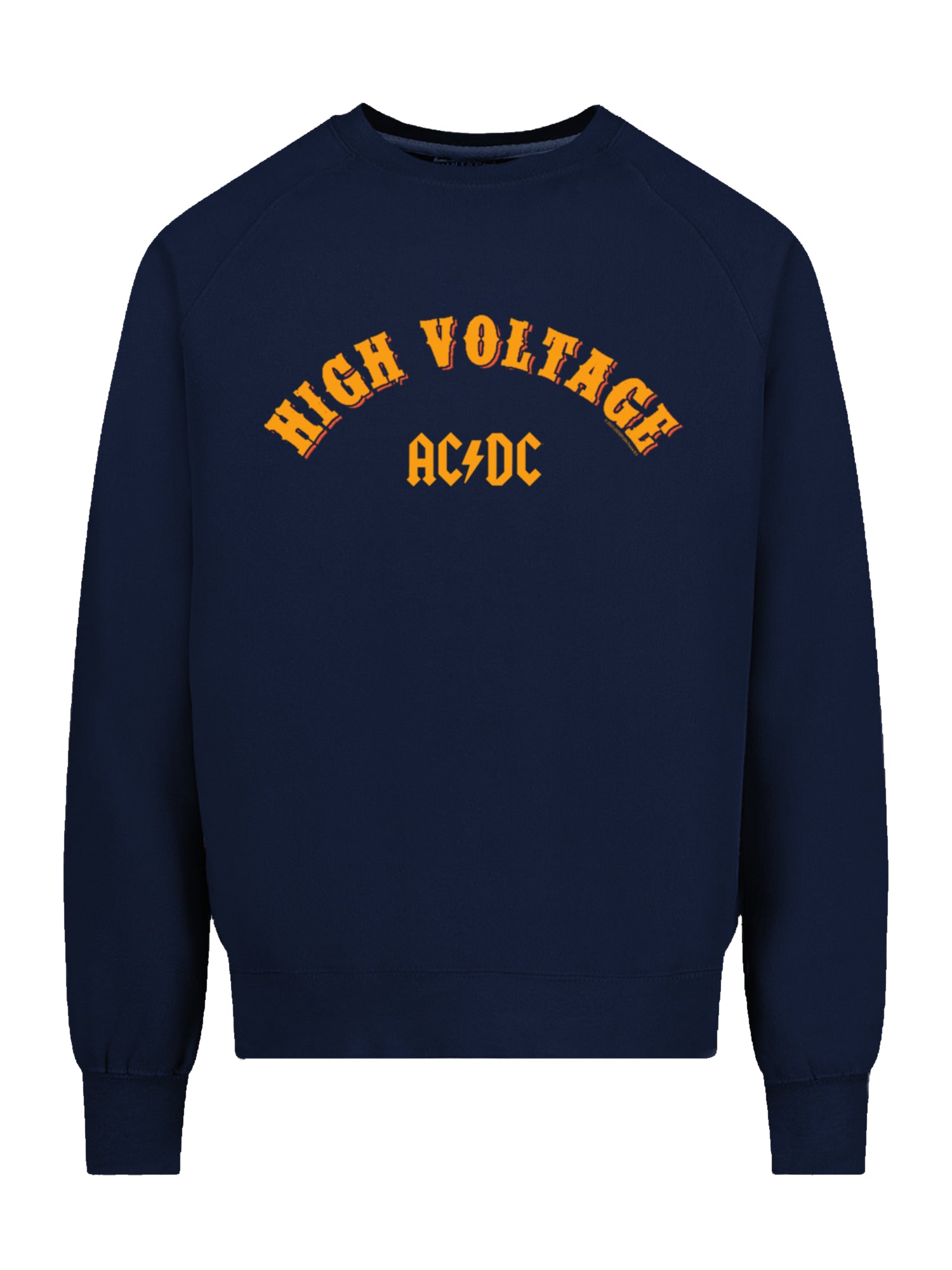 ACDC High Voltage Collegiate with Vintage Fleece Raglan Crew