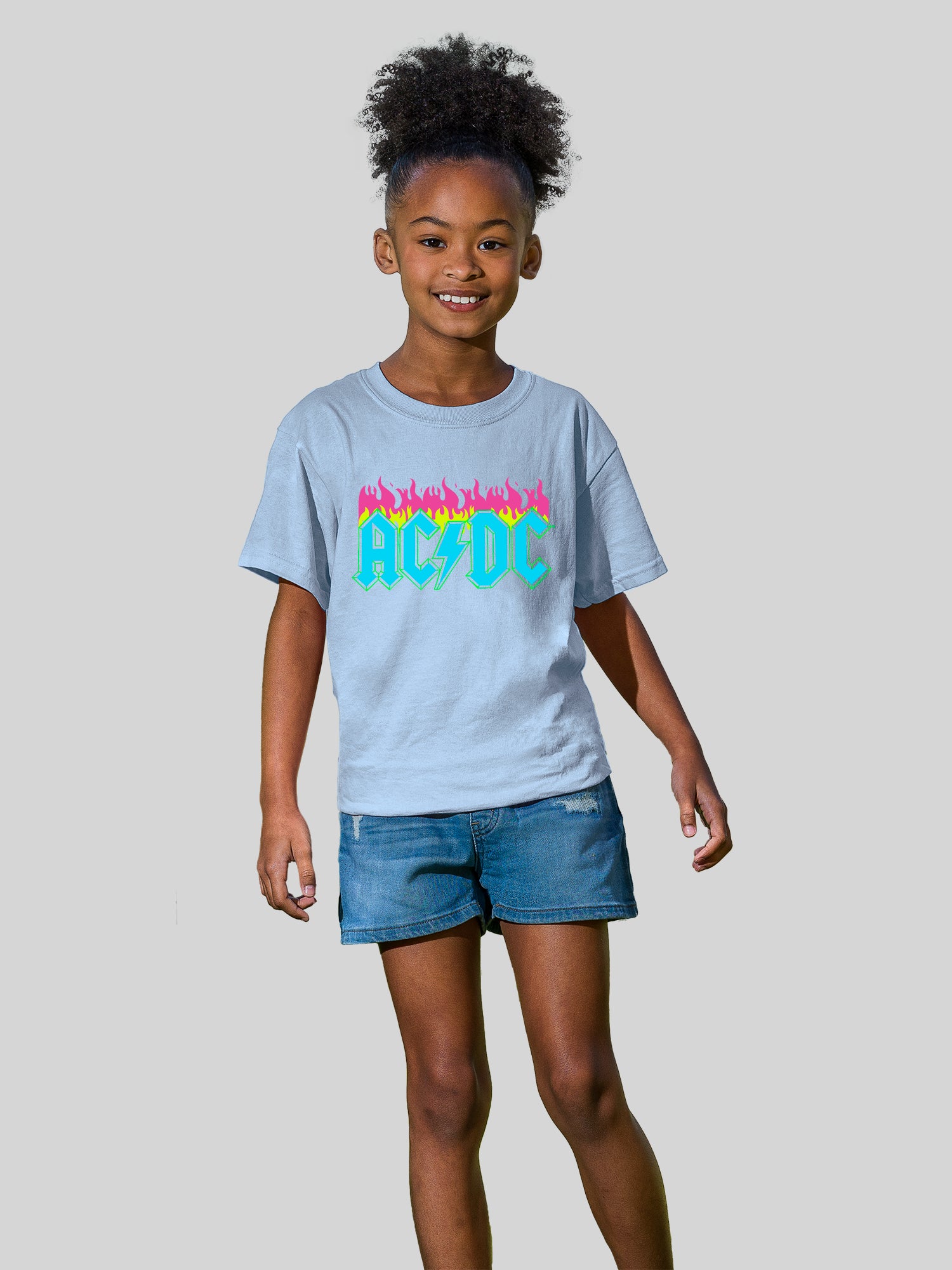 AC/DC Neon Flames with Youth Buddy Tee