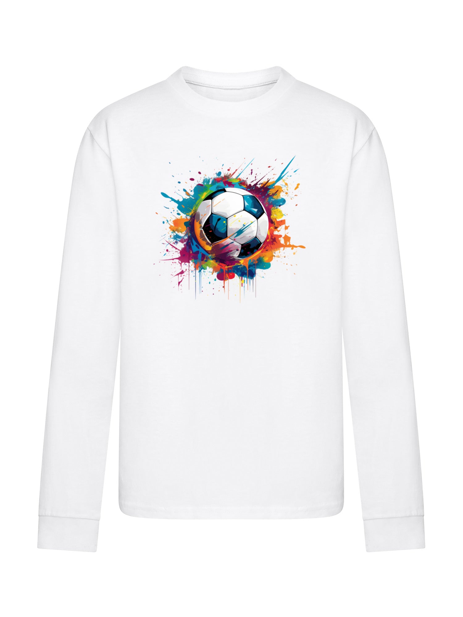 T-shirt de balle de football coloré