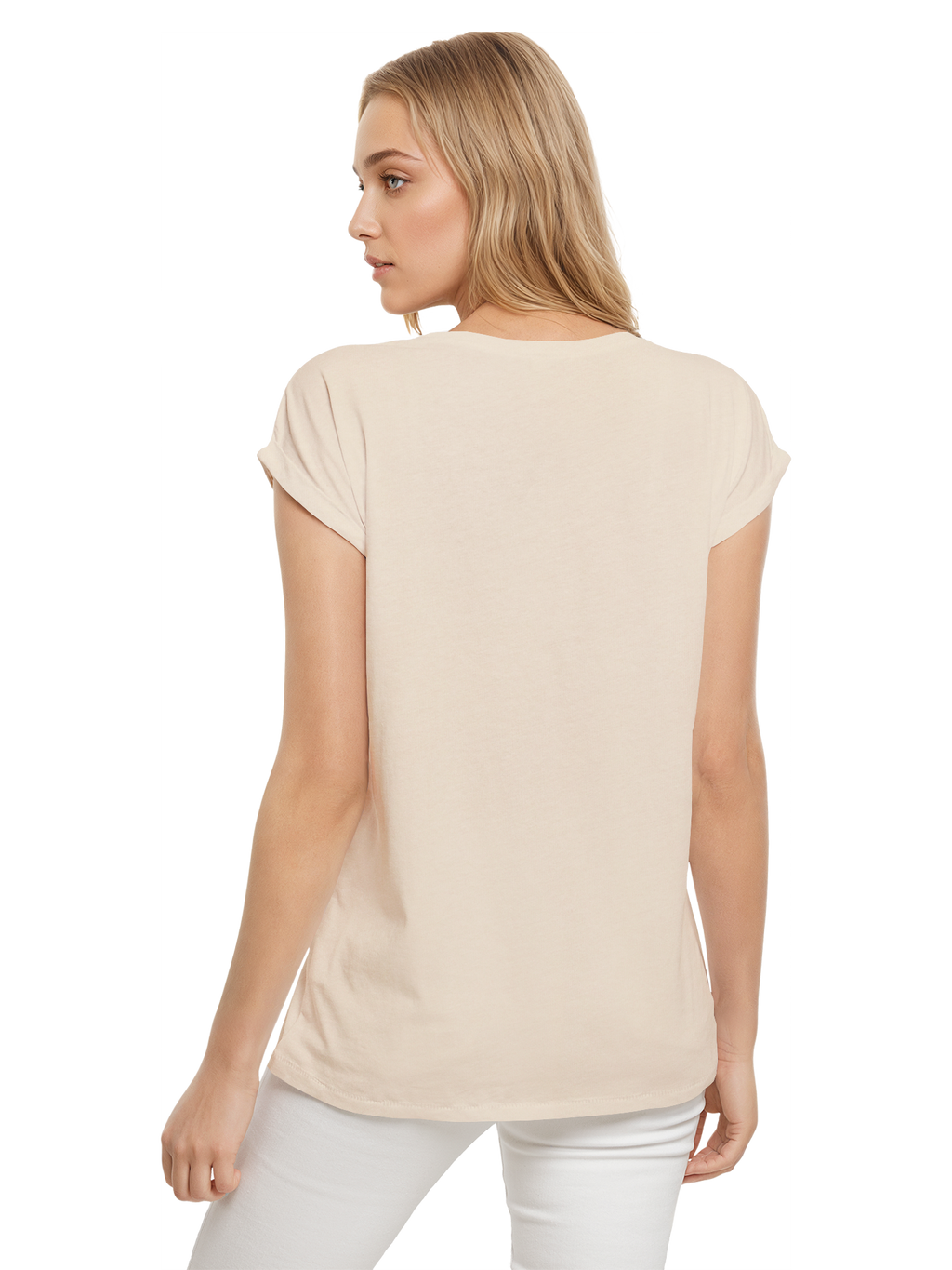 Heart Tree Watercolor Ladies Extended Shoulder T-Shirt