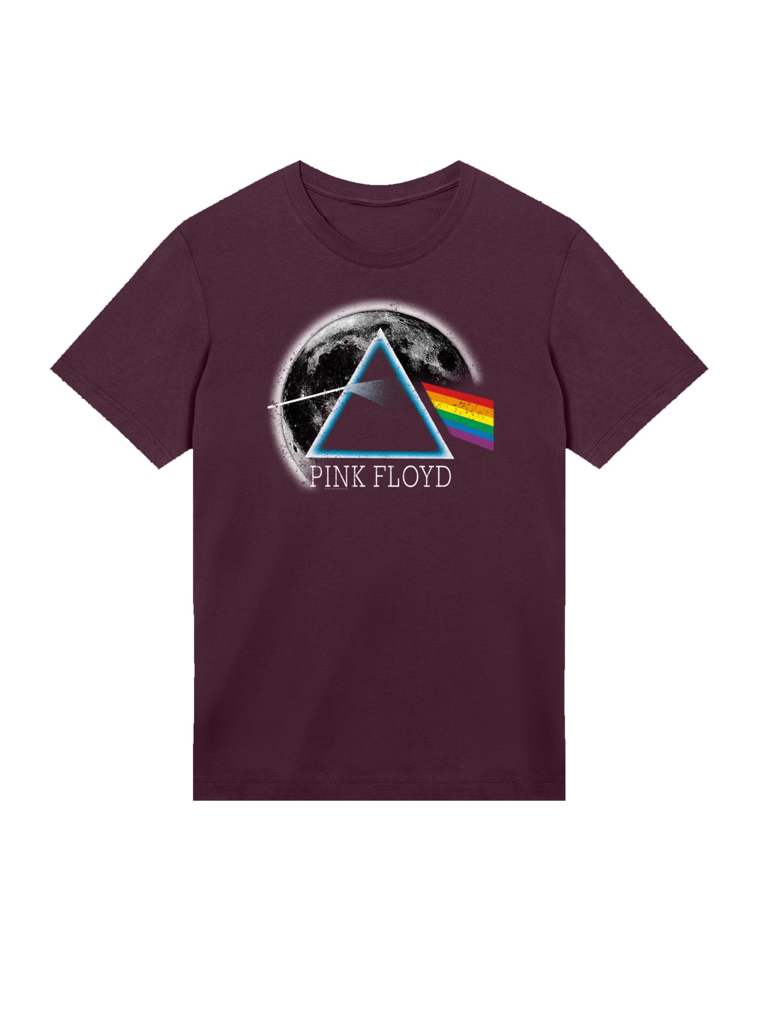 Pink Floyd Dark Side of The Moon Distressed Moon with True Blanks | Mens Regular Tee