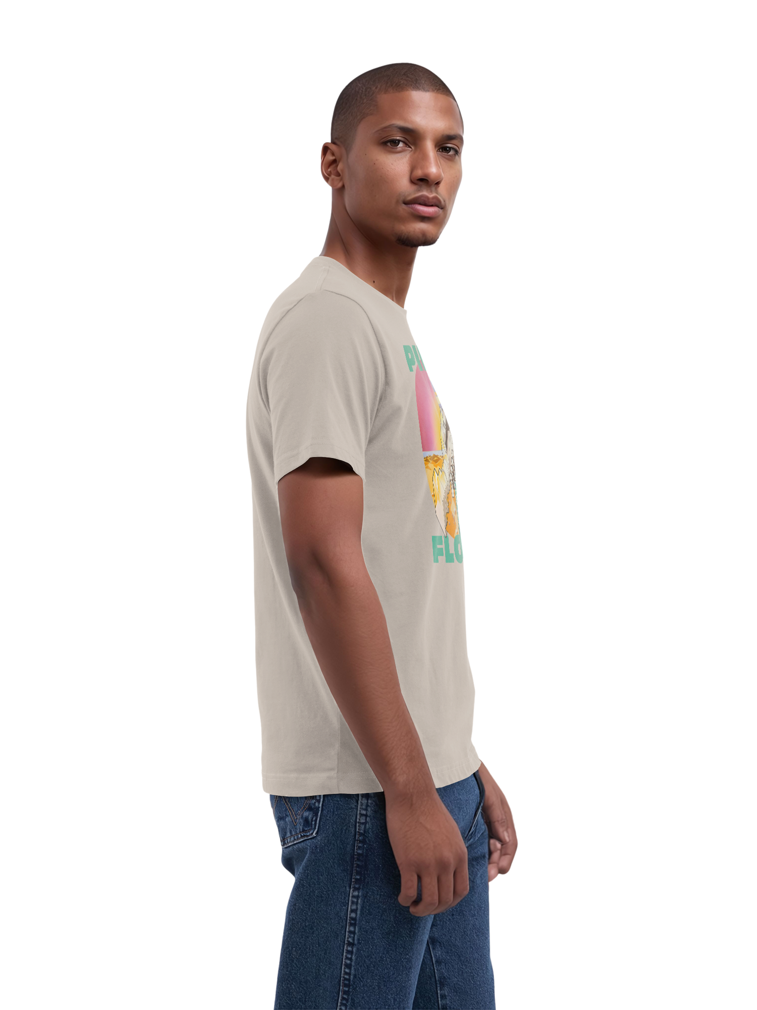 Pink Floyd souhaite que vous soyez ici T-shirt biologique pour hommes