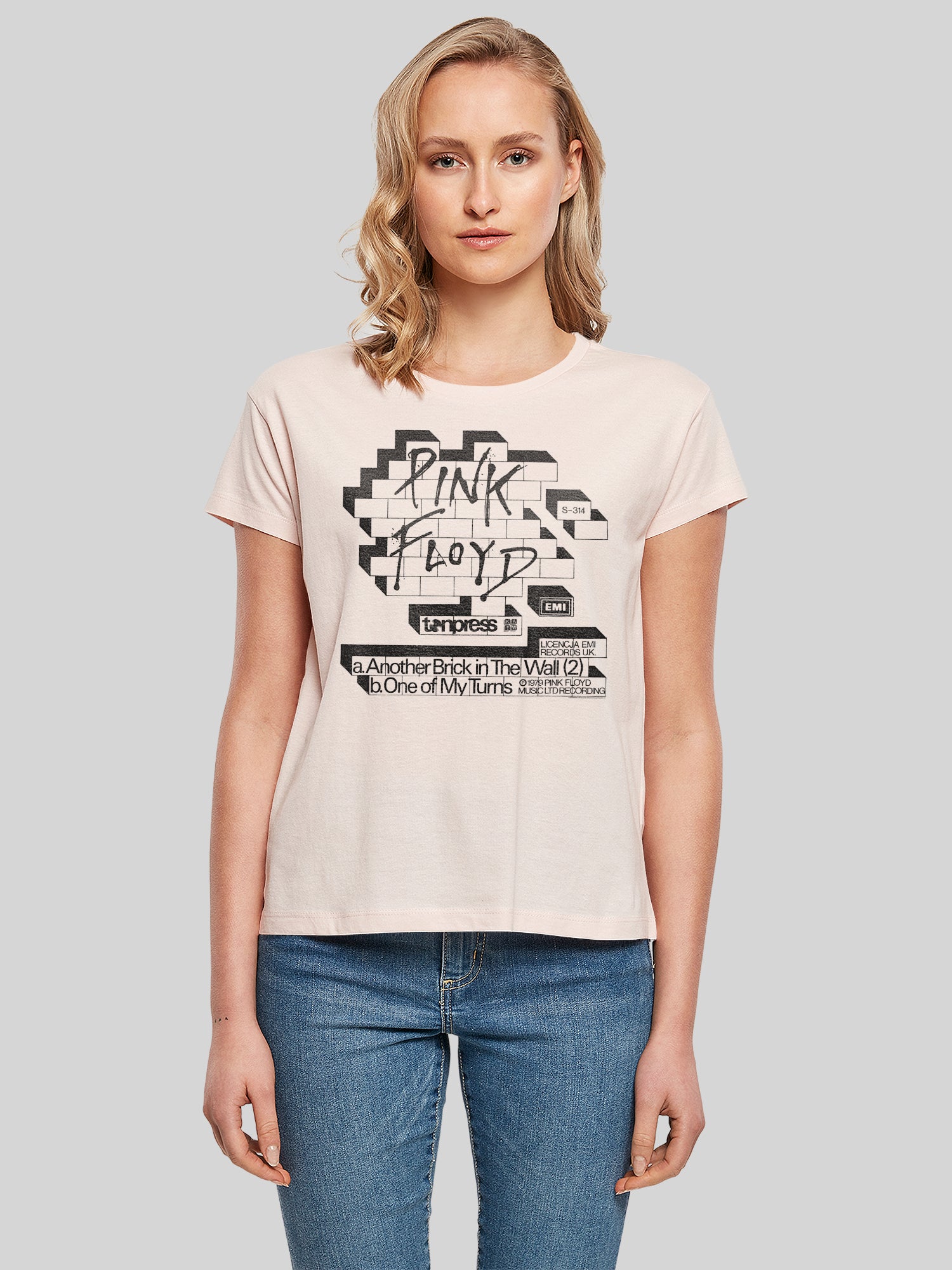 Pink Floyd Another Brick In The Wall Cover with Ladies Box Tee