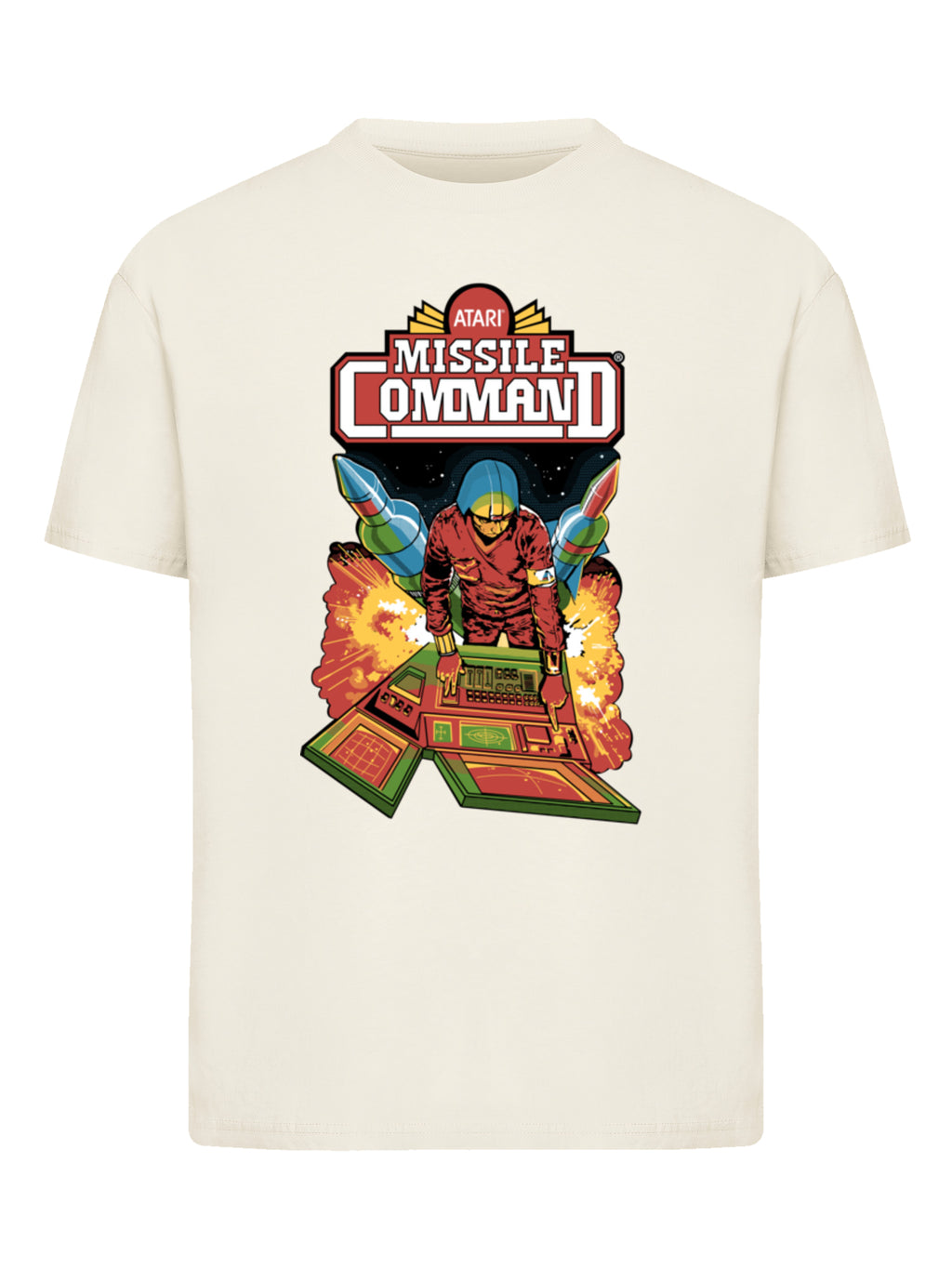 Missile Command Hanger Atari Retro Gaming with Ladies Everyday Tee