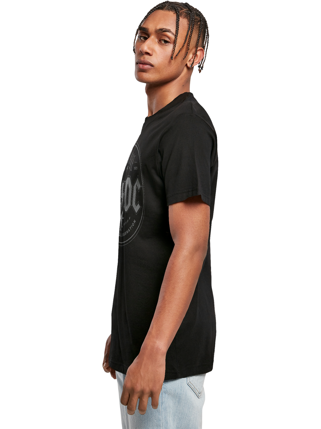 ACDC Rock n Roll Damnation con camiseta redonda de cuello