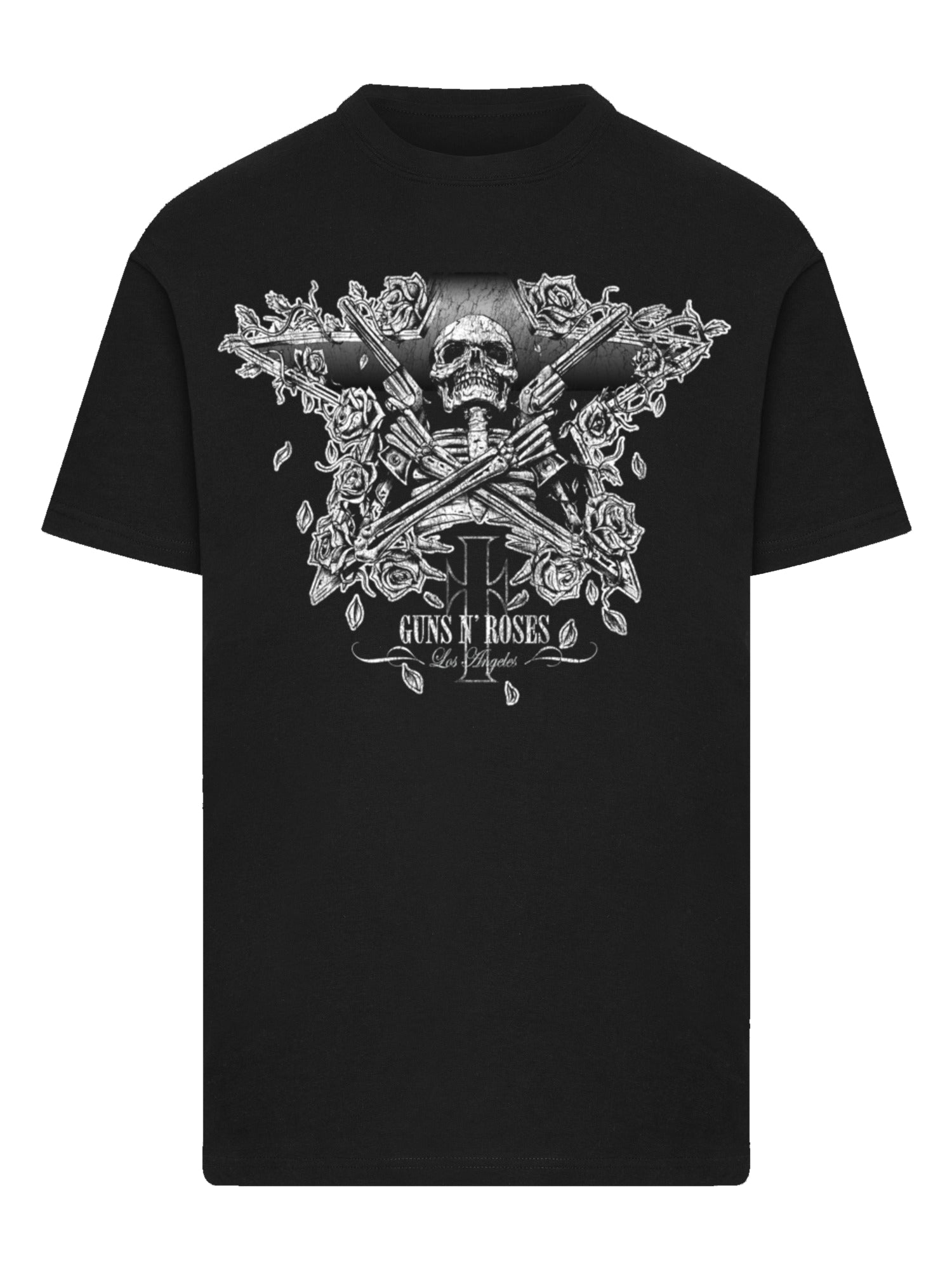 Guns N' Roses Skeleton Guns with T-Shirt Round Neck