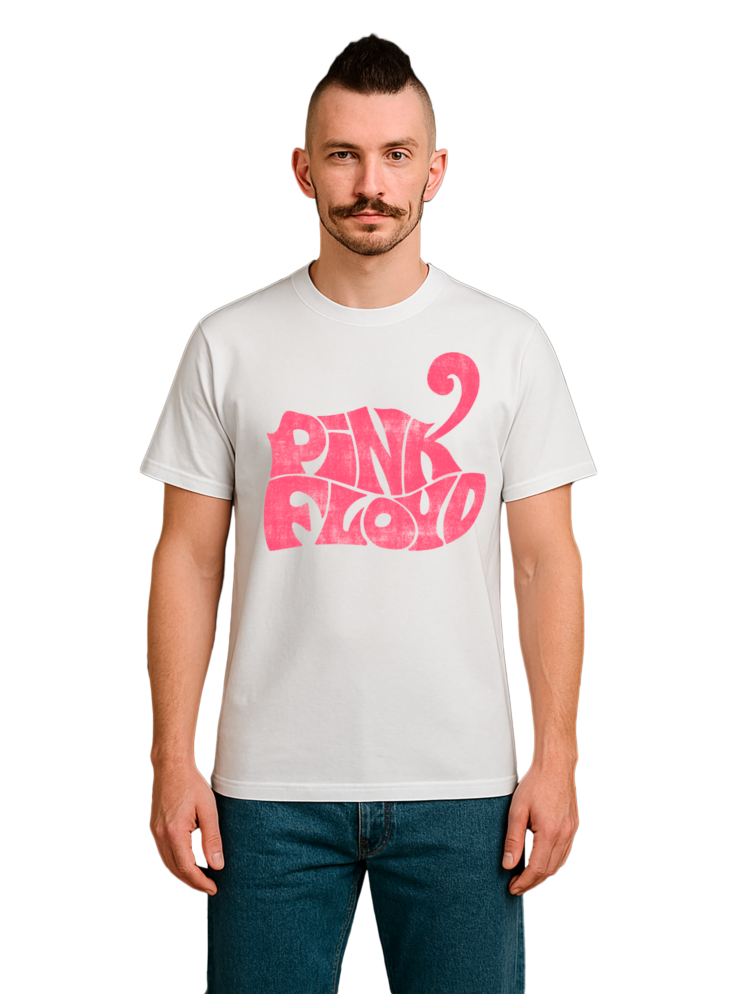 Pink Floyd Retro Logo Navy Men's Organic T-Shirt