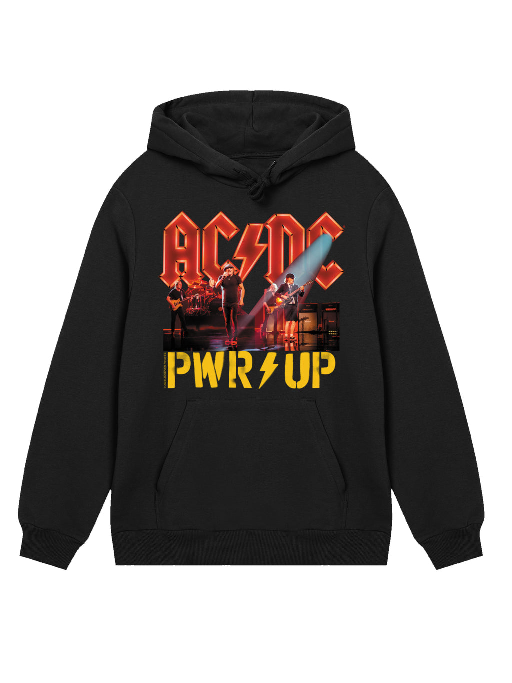 ACDC PWRUP Stage Lights con blancos verdaderos | Sudadera con capucha regular para hombres