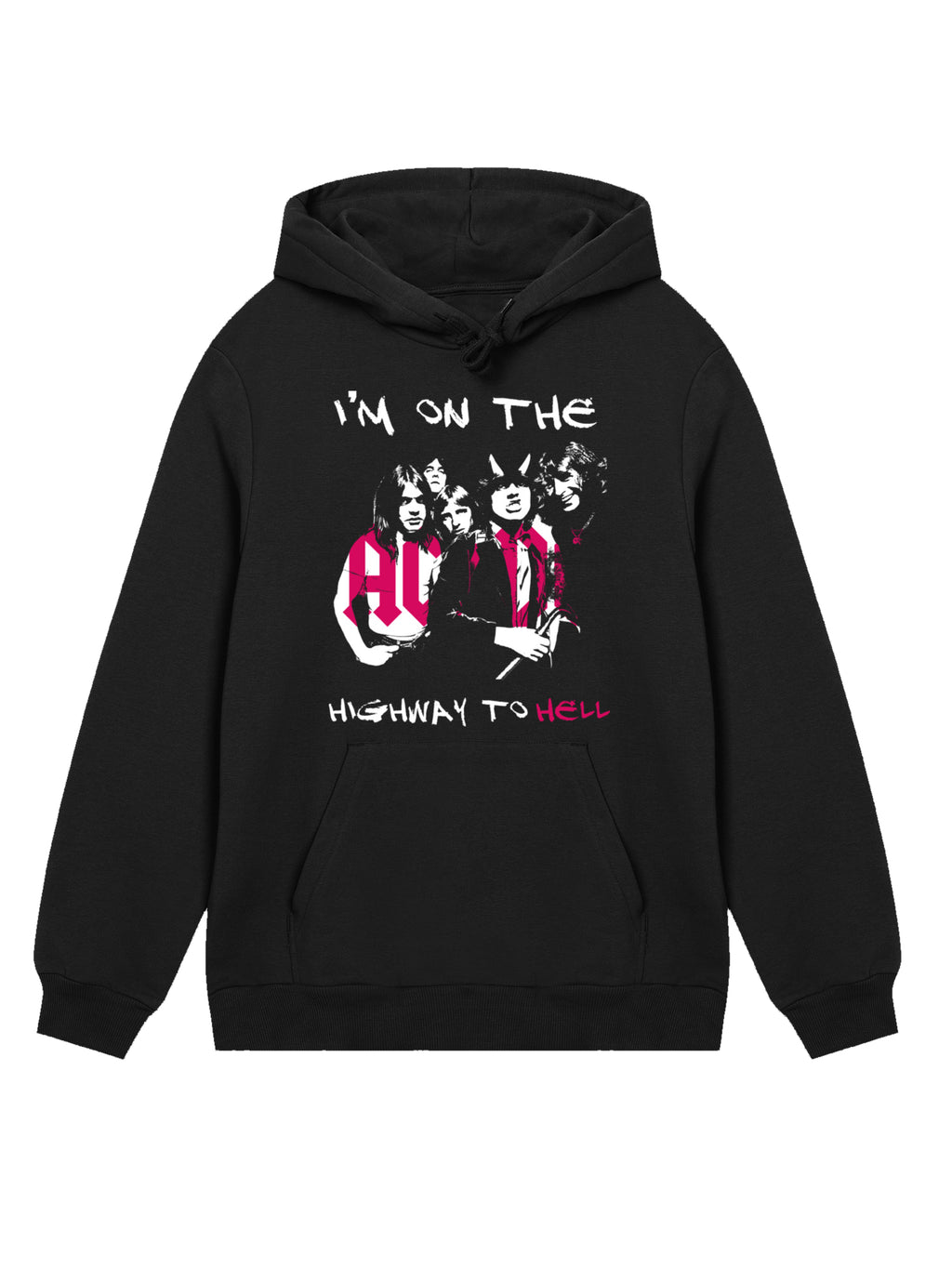 AC / DC Je suis sur l'autoroute à l'enfer à sweat à capuche organique pour hommes