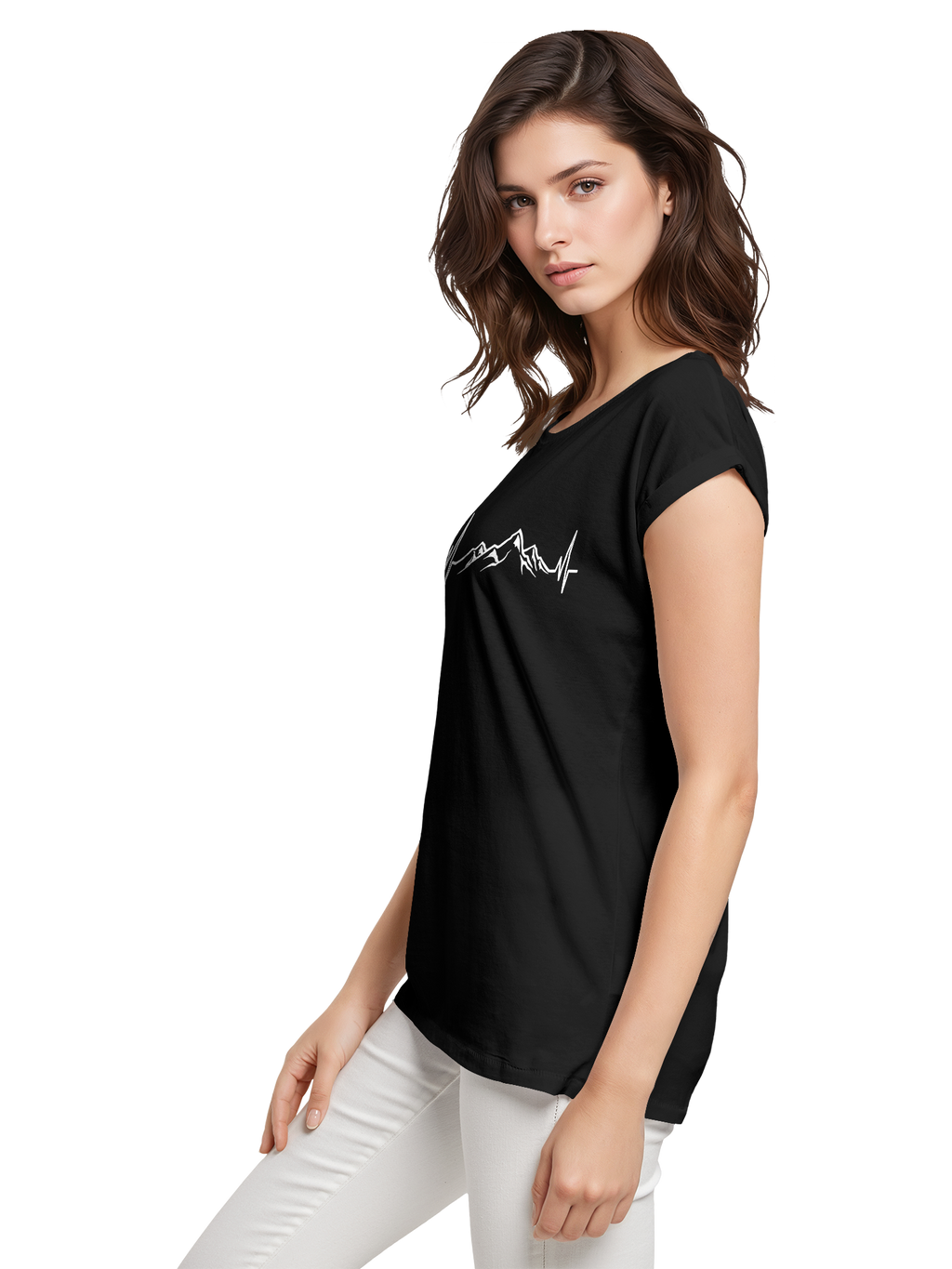 Berg Herzschlag Damen T-Shirt
