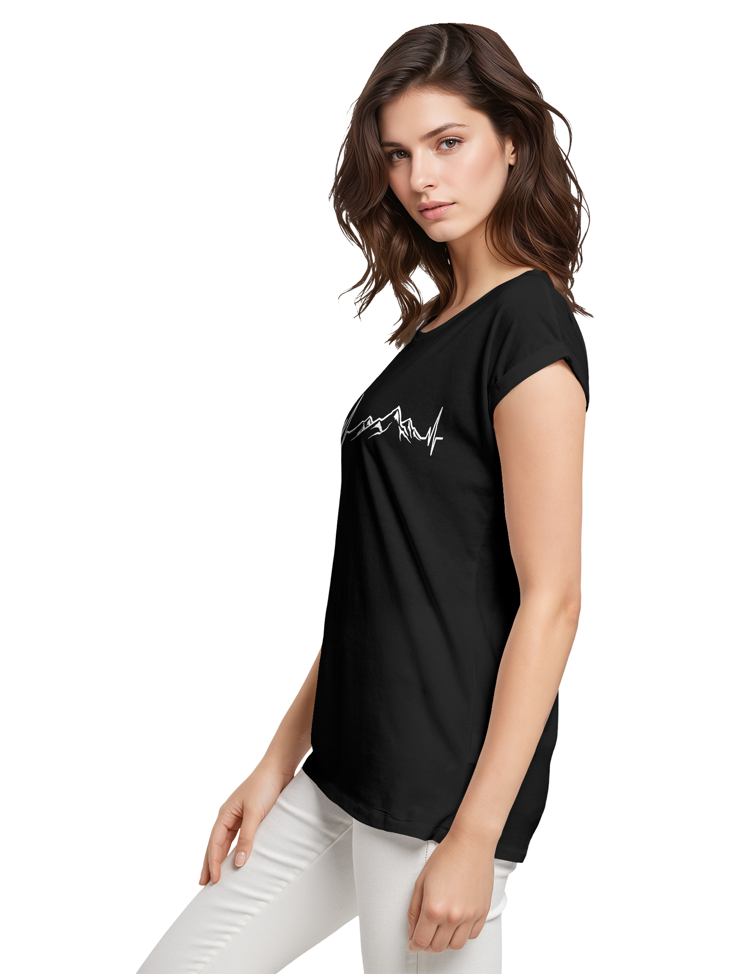 Berg Herzschlag Damen T-Shirt