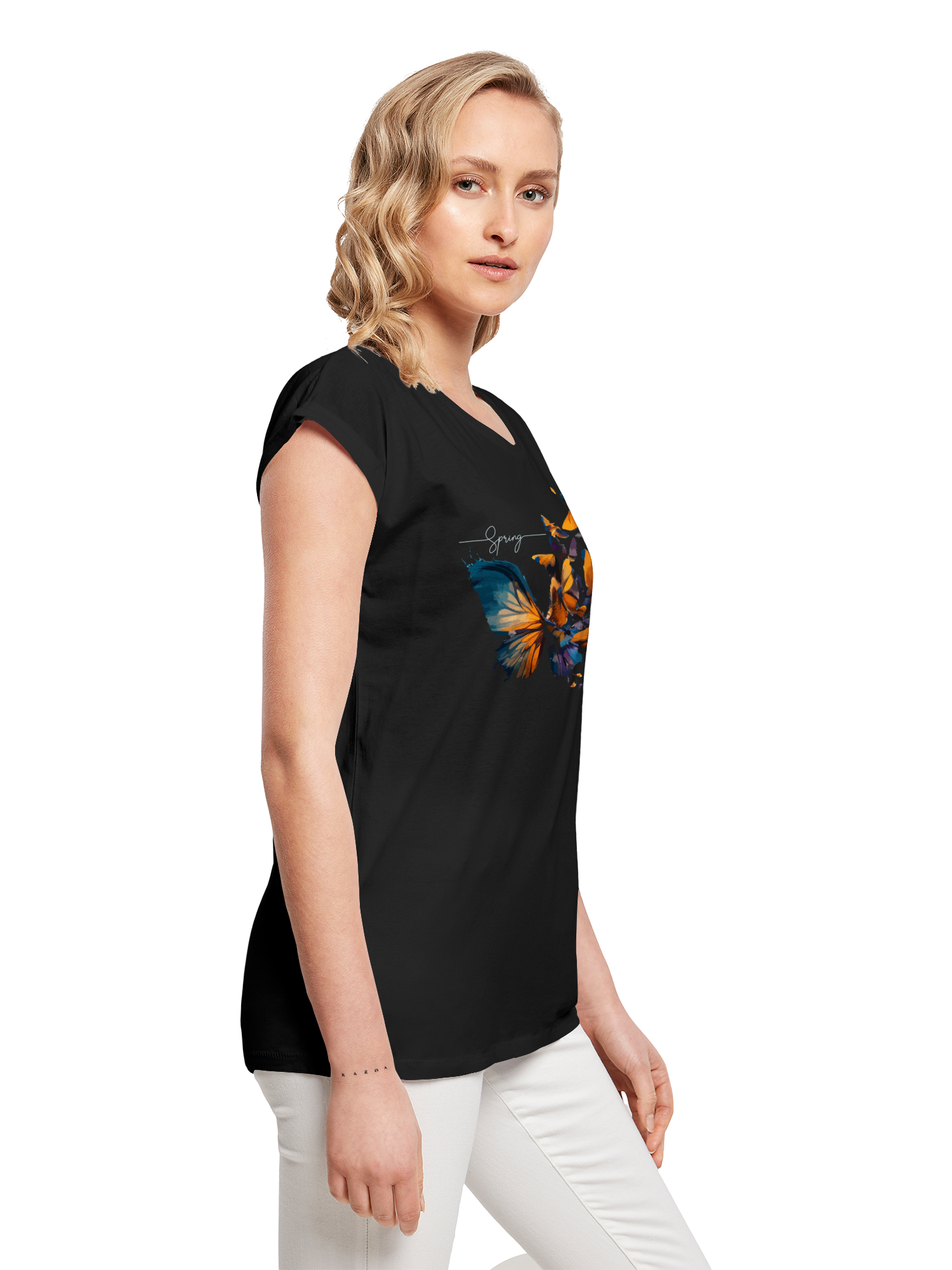 Butterfly of butterflies Ladies Extended Shoulder T-Shirt