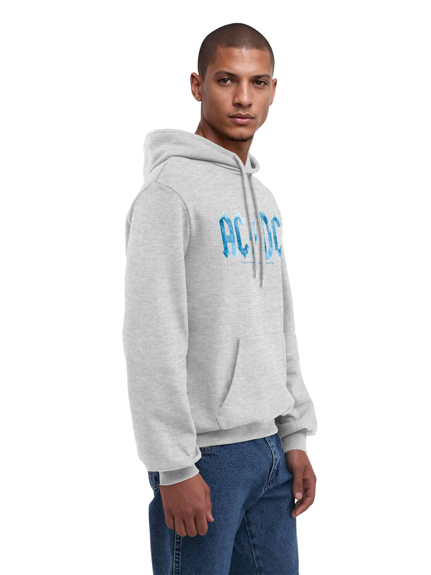 ACDC Blue Ice Logo Herren Hoodie