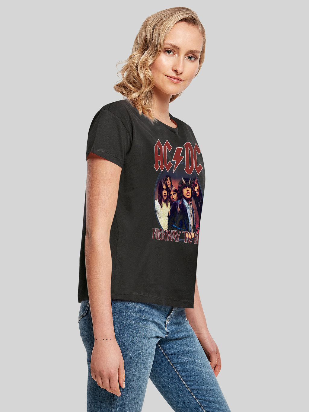 AC / DC Highway to Hell Circle Ladies Box T-shirt