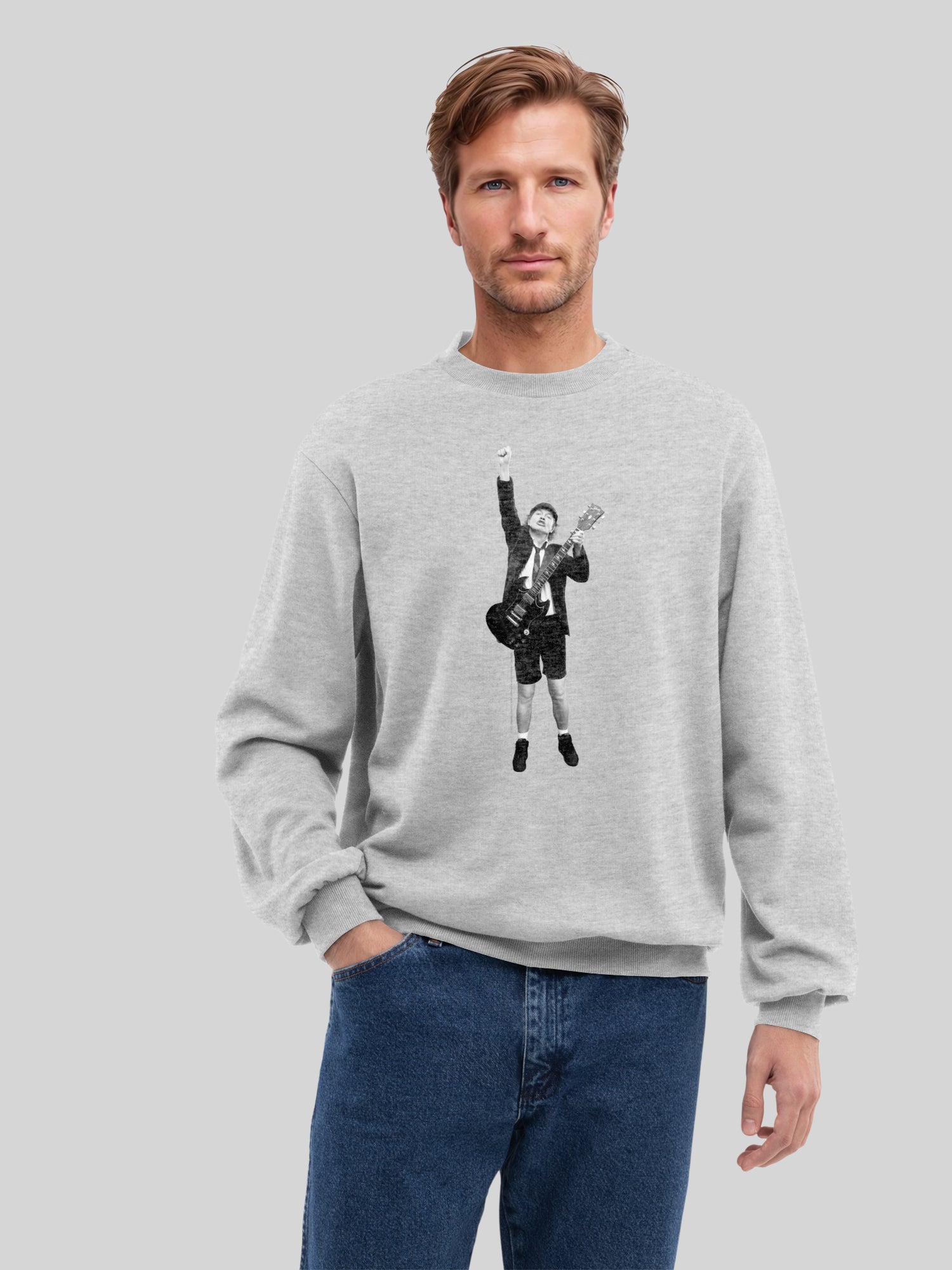 ACDC Angus Young Cutout Herren Sweatshirt