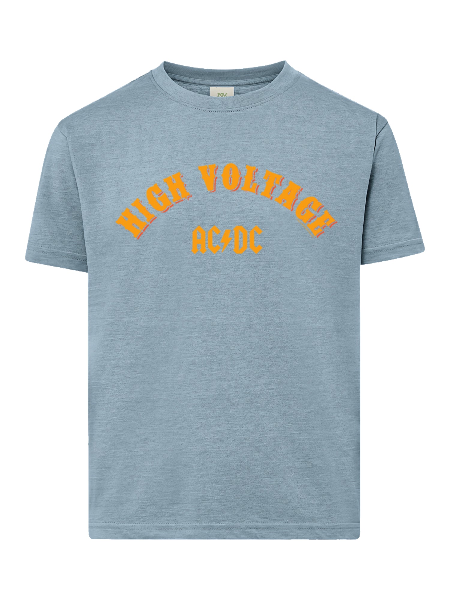 Colegiato de alto voltaje de AC/DC con camiseta de amigo juvenil