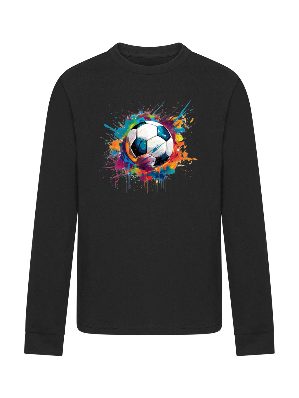 T-shirt de balle de football coloré