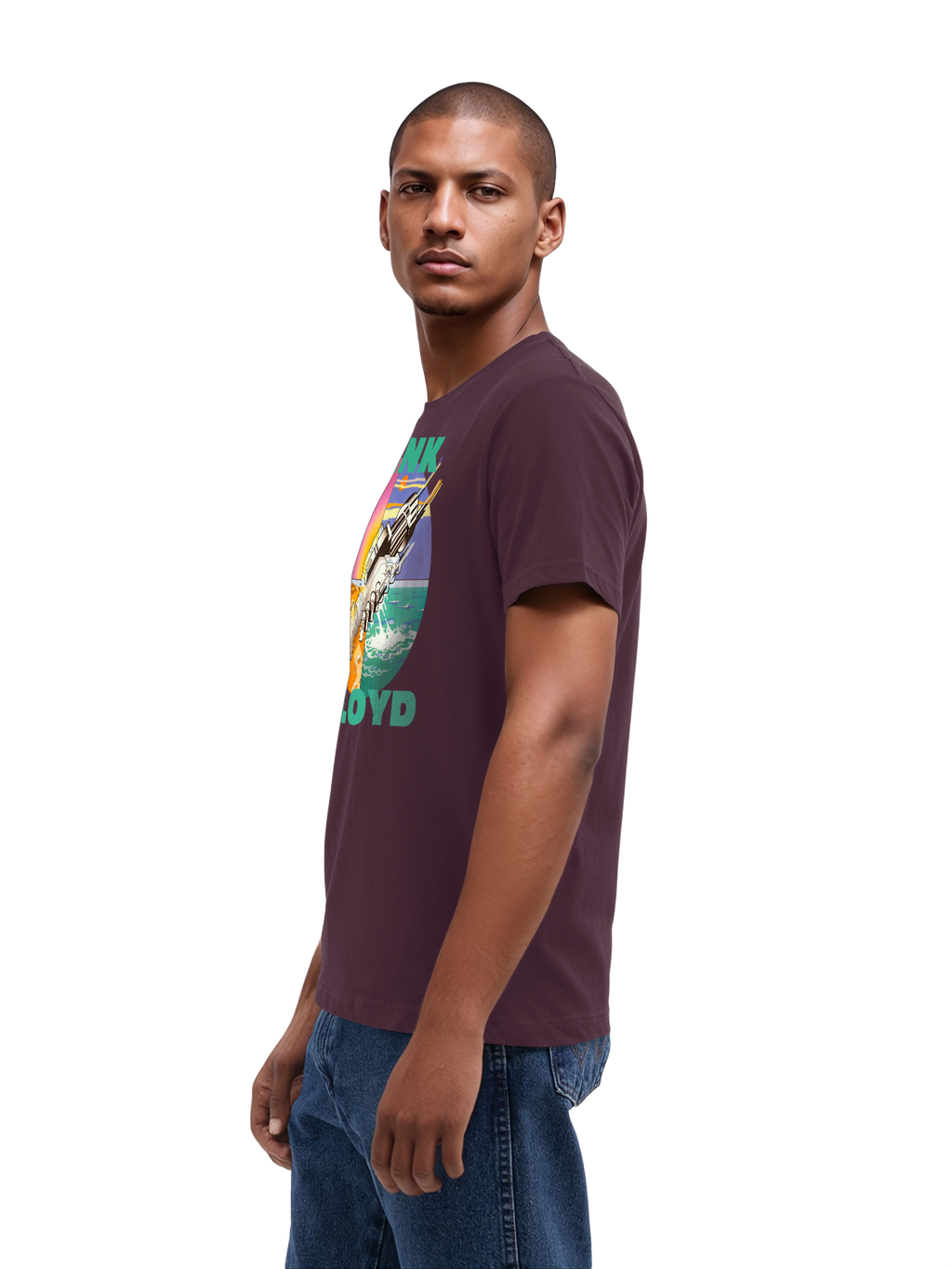 Pink Floyd souhaite que vous soyez ici T-shirt biologique pour hommes