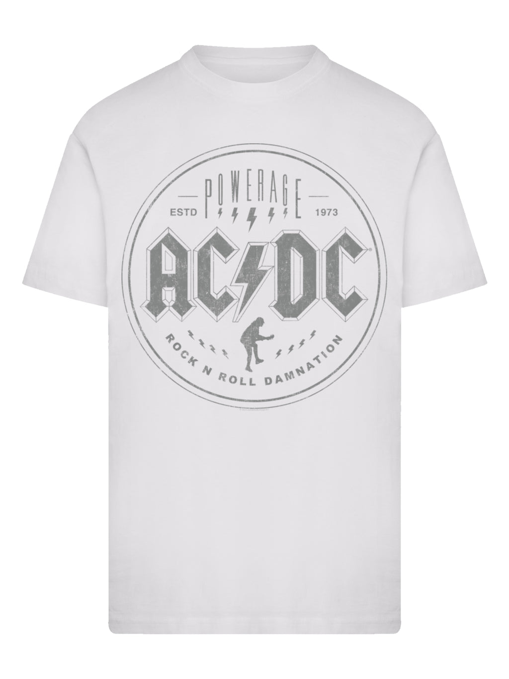 ACDC Rock n Roll Damnation con camiseta redonda de cuello