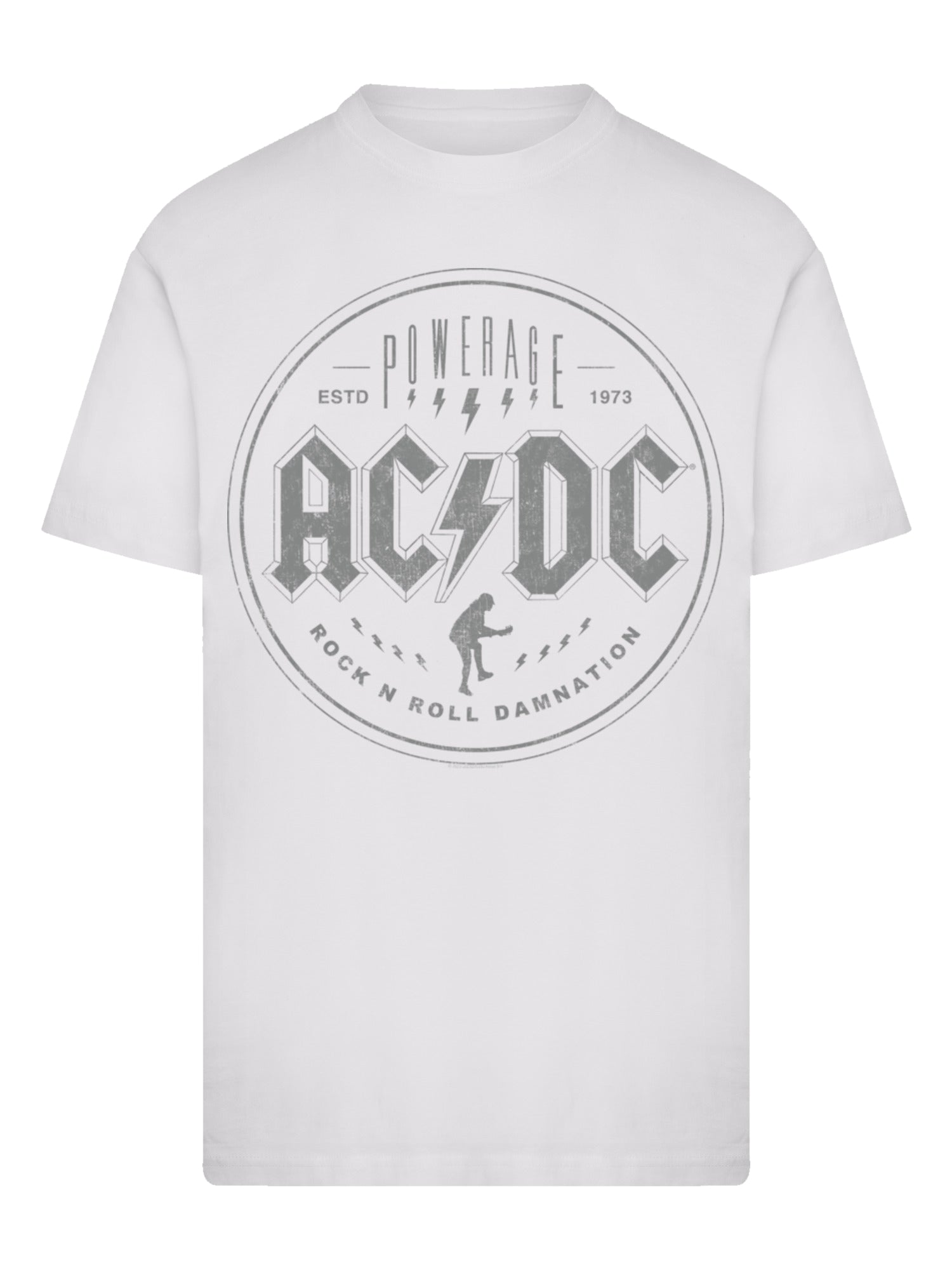ACDC Rock n Roll Damnation con camiseta redonda de cuello