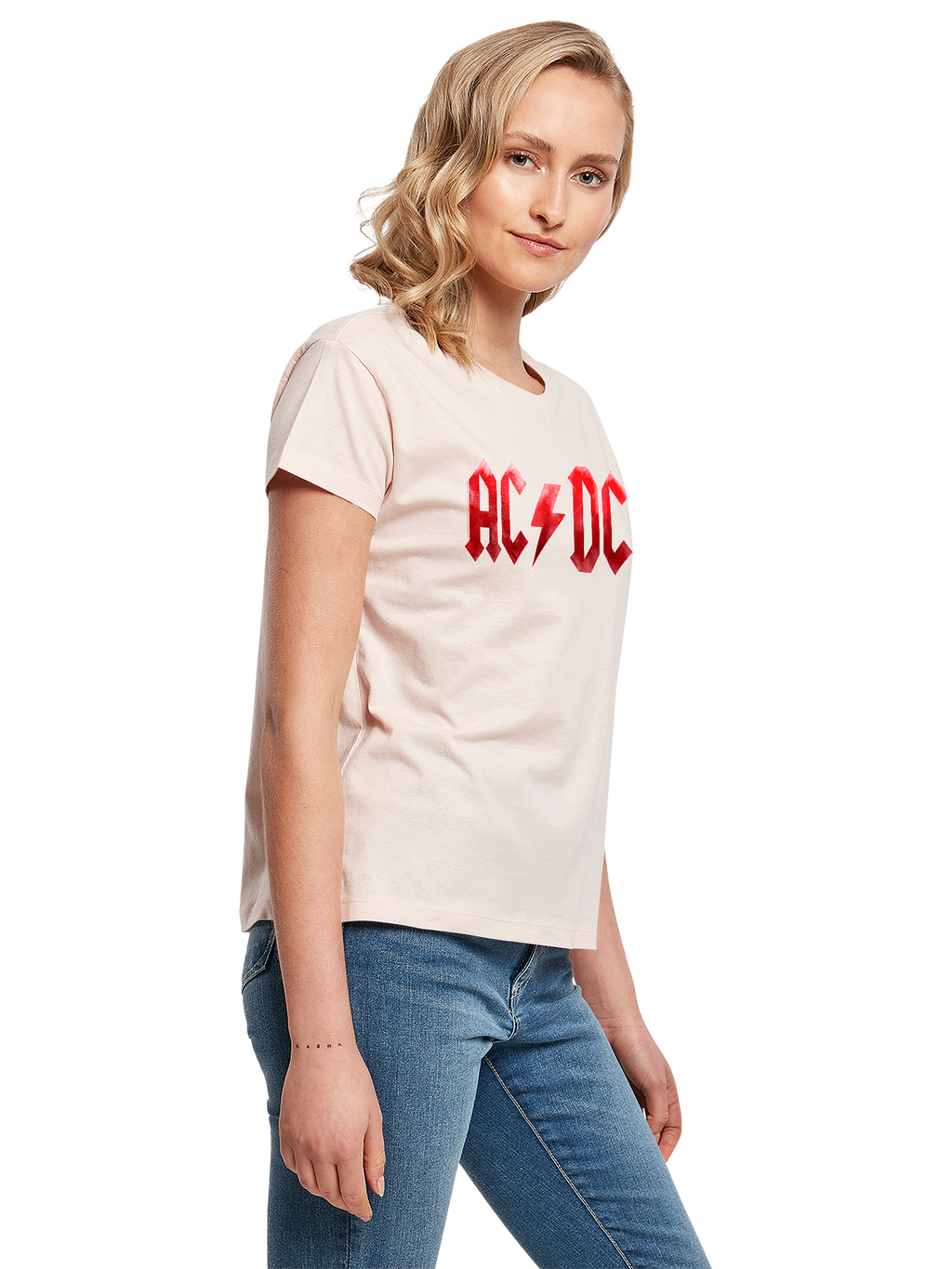 ACDC Red Ice Logo Ladies Box Tee
