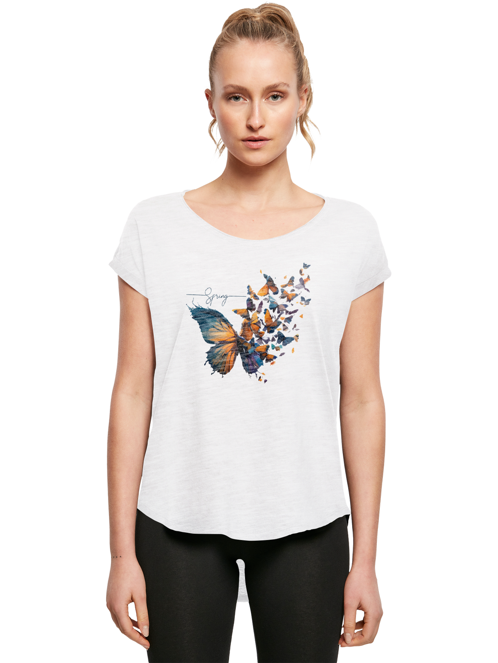 Schmetterling der Schmetterlinge Damen Long T-Shirt