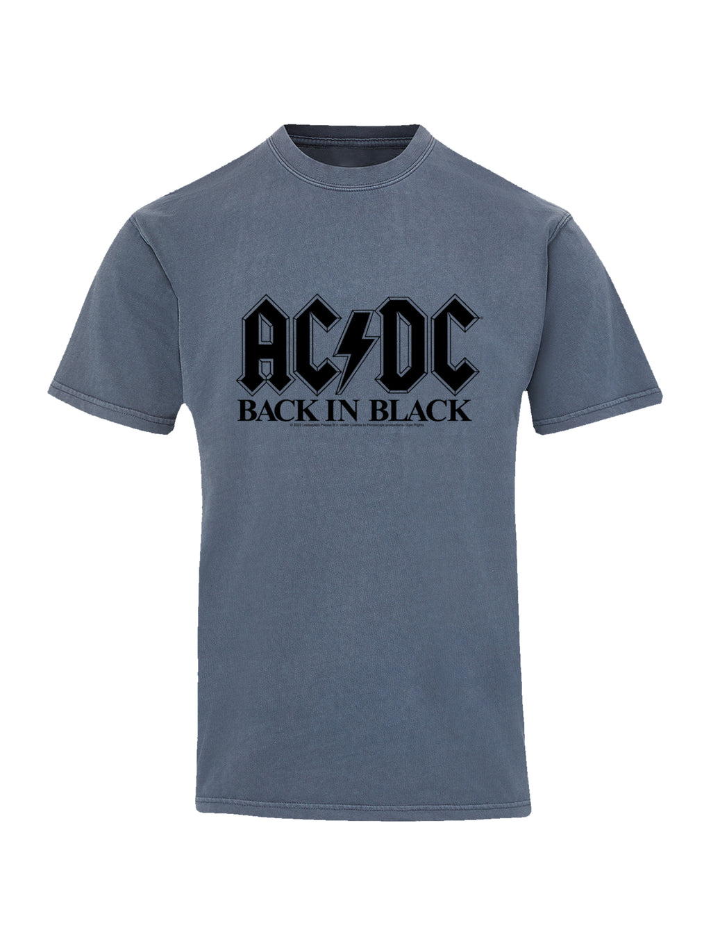 AC/DC Back In Black Logo with Coastal Color Tee