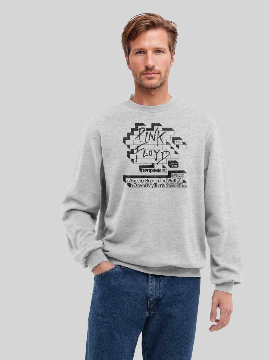 Pink Floyd Another Brick In The Wall Cover with True Blanks | Mens Regular Sweater