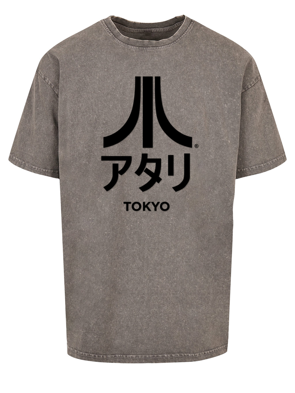 Atari Tokyo Retro Arcade Spiele Acid Washed Oversize T-Shirt
