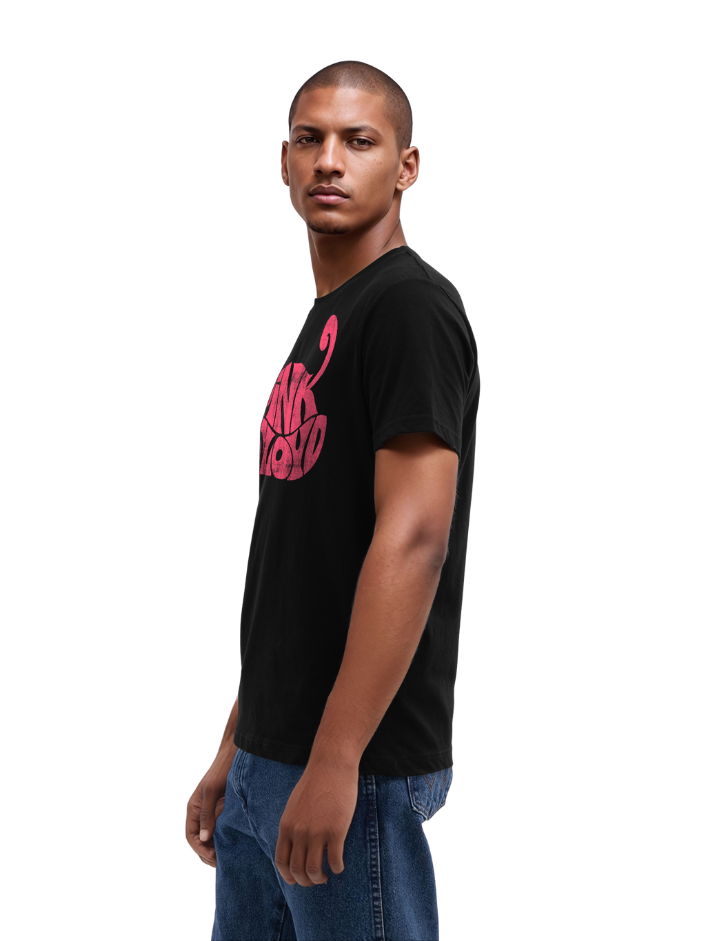 Pink Floyd Retro Logo Navy Men's Organic T-Shirt