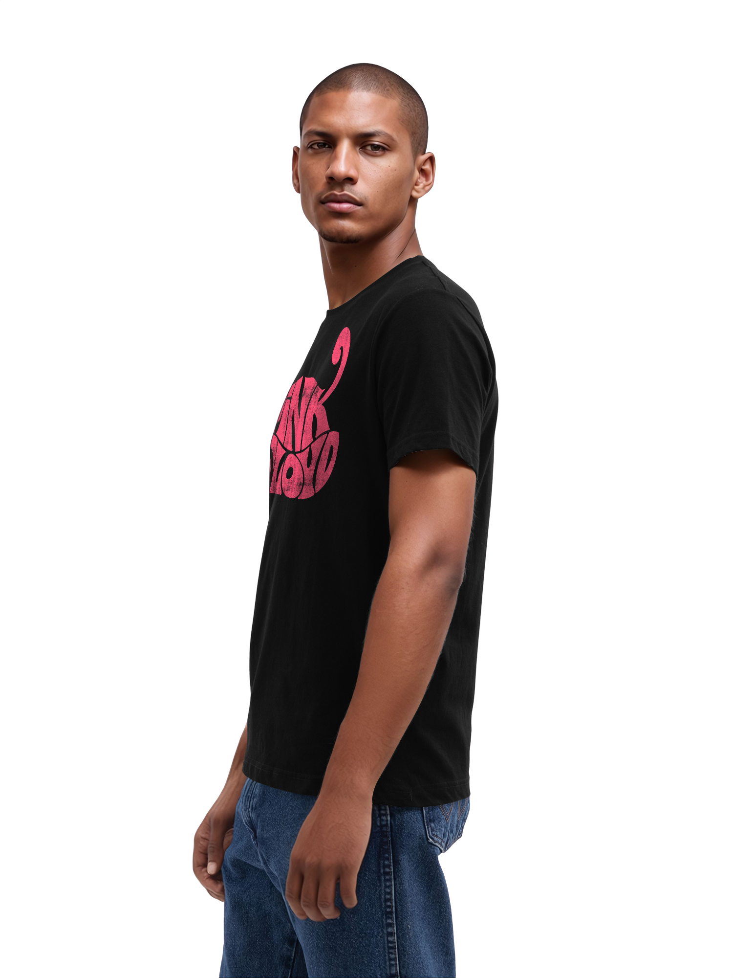 Pink Floyd Retro Logo Navy Men's Organic T-Shirt