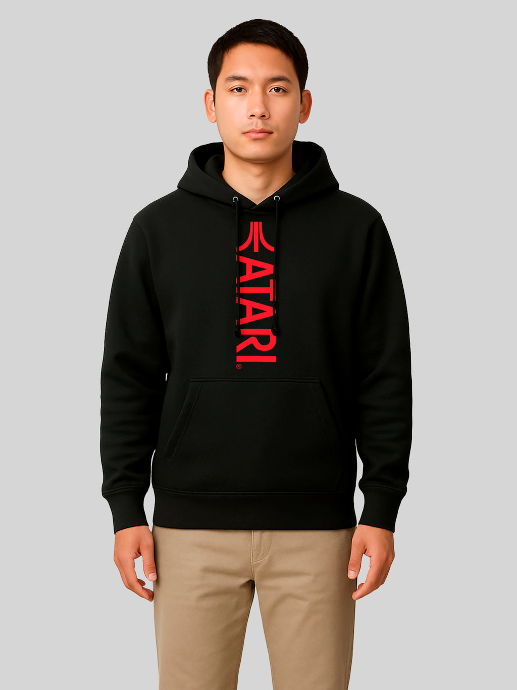 ATari Games Vertical Logo Red Retro Gaming mit Pro-Weave® Hood