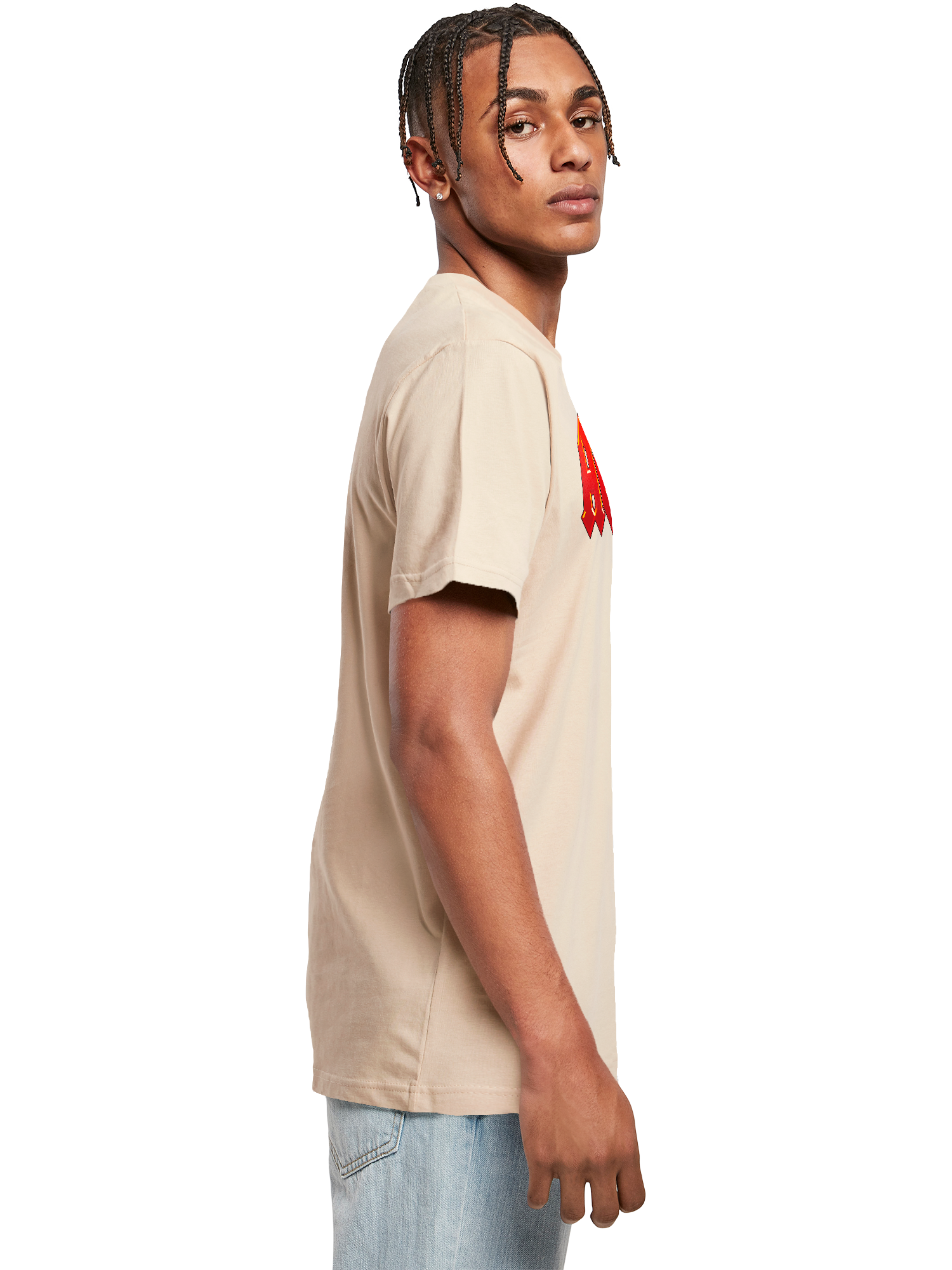 Dunkelrotes ACDC-Logo-T-Shirt