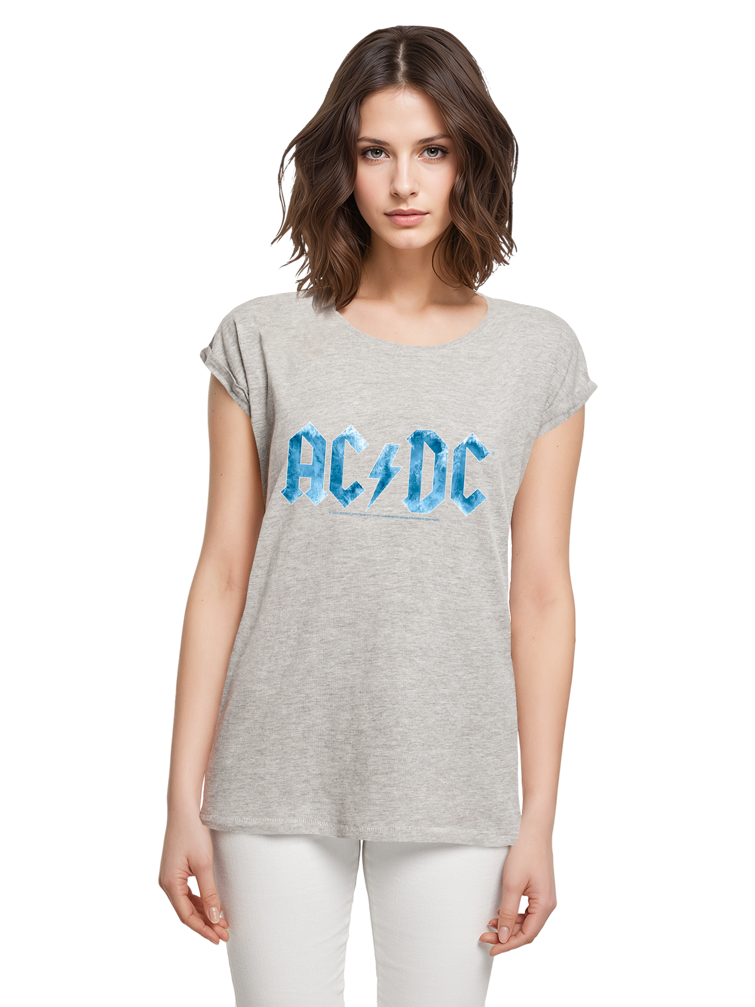 ACDC Blue Ice Logo Damen T-Shirt