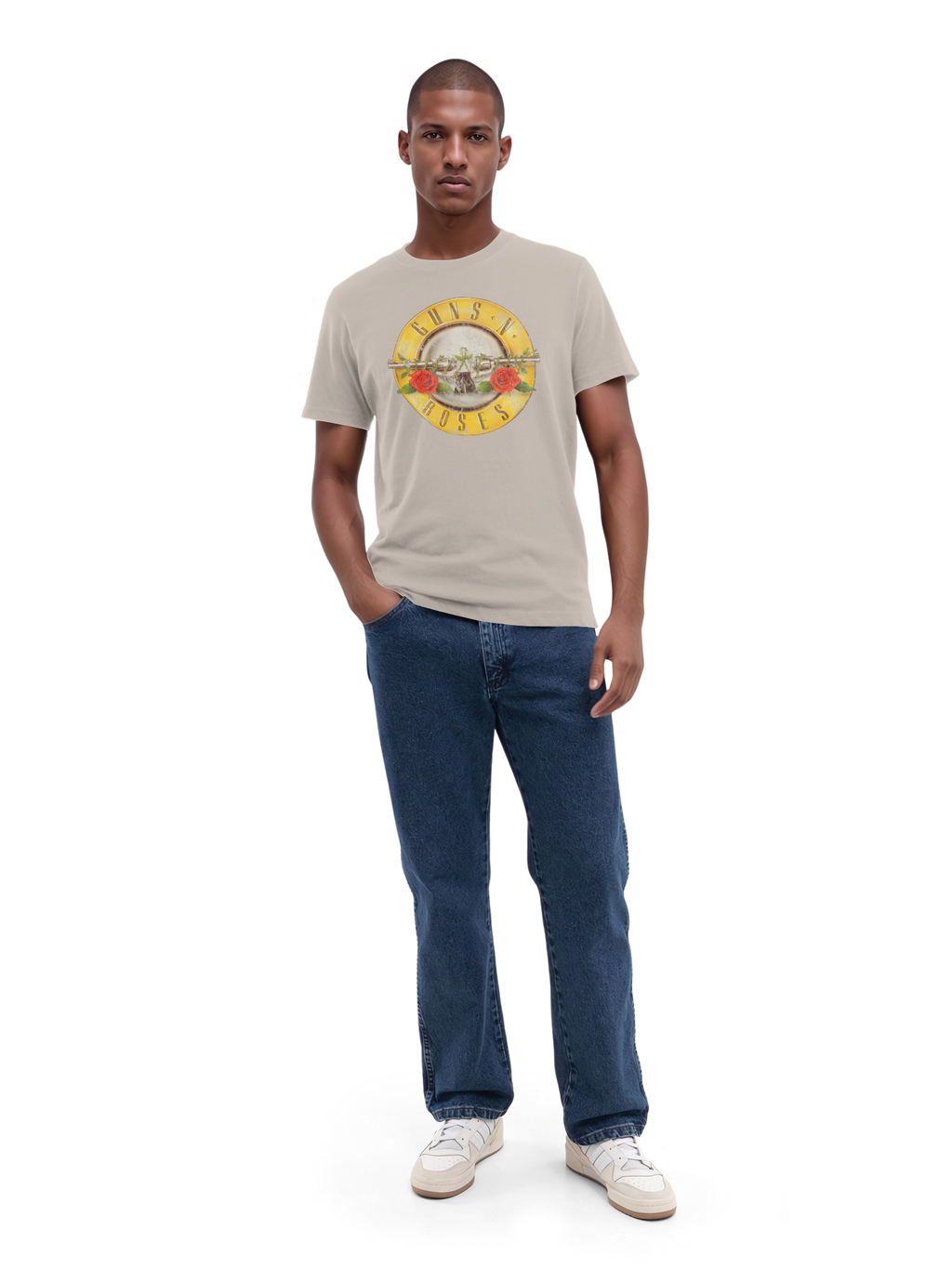 Guns 'n' Roses Vintage Bullet Logo with True Blanks | Mens Regular