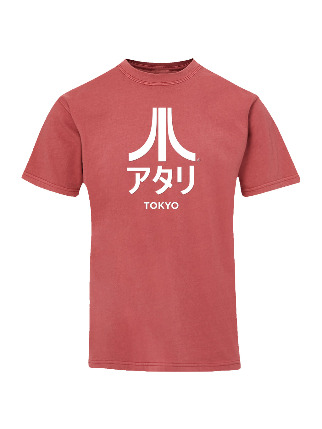 Atari Tokyo White Retro Arcade Games mit Küstenfarbe T -Shirt