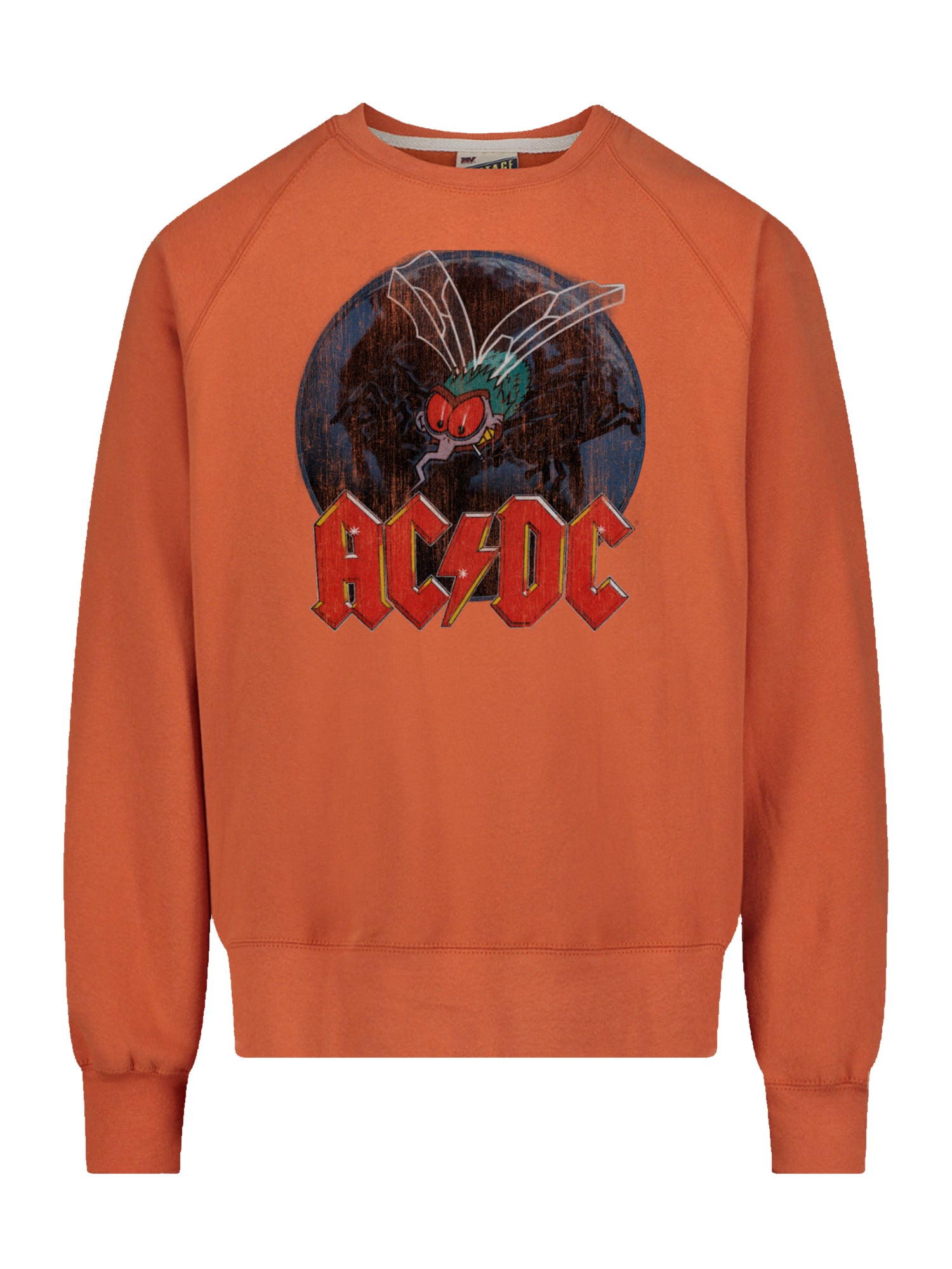 ACDC Fly On The Wall with Vintage Fleece Raglan Crew