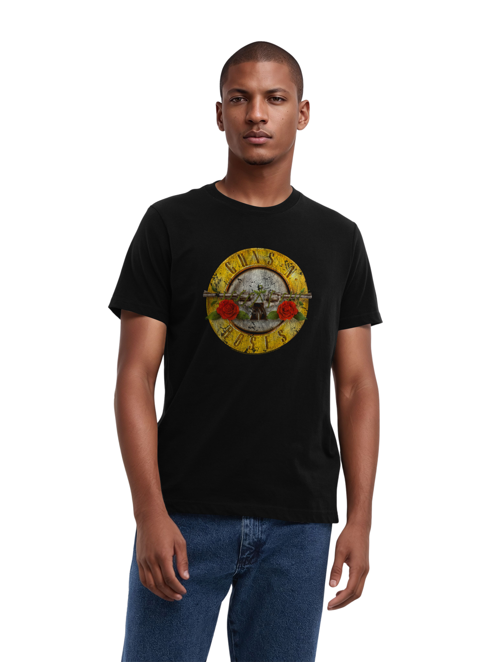 Guns n 'Roses Vintage Bullet Logo Herren reguläres T -Shirt
