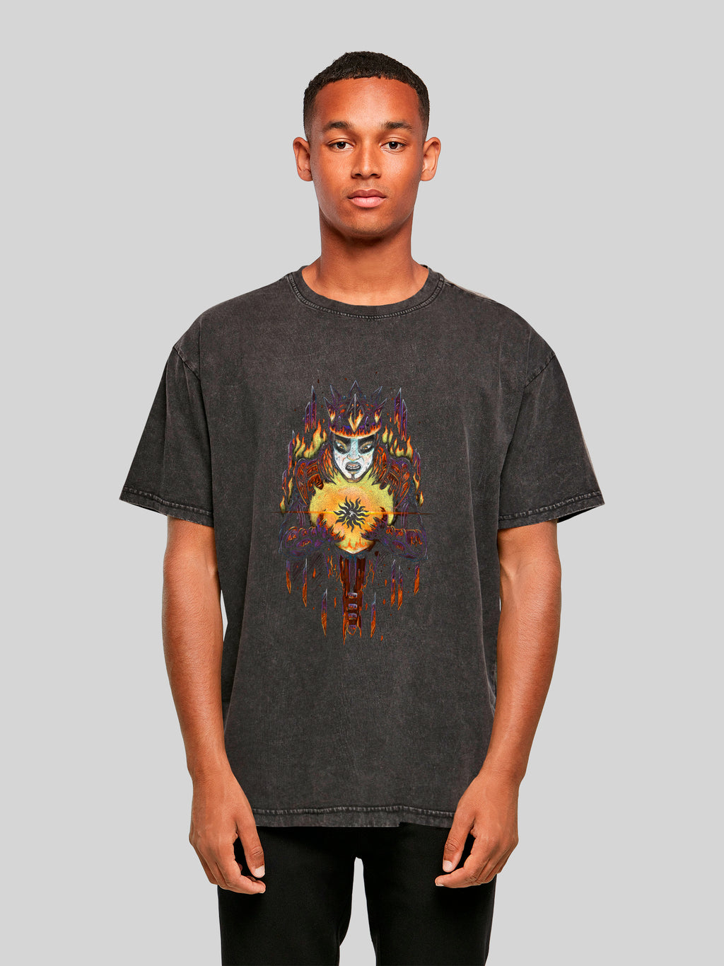 Crónicas de Mythodea 2025 Lagacy of Fire Color y Burgschneider Wht con ácido camada de gran tamaño pesada lavada