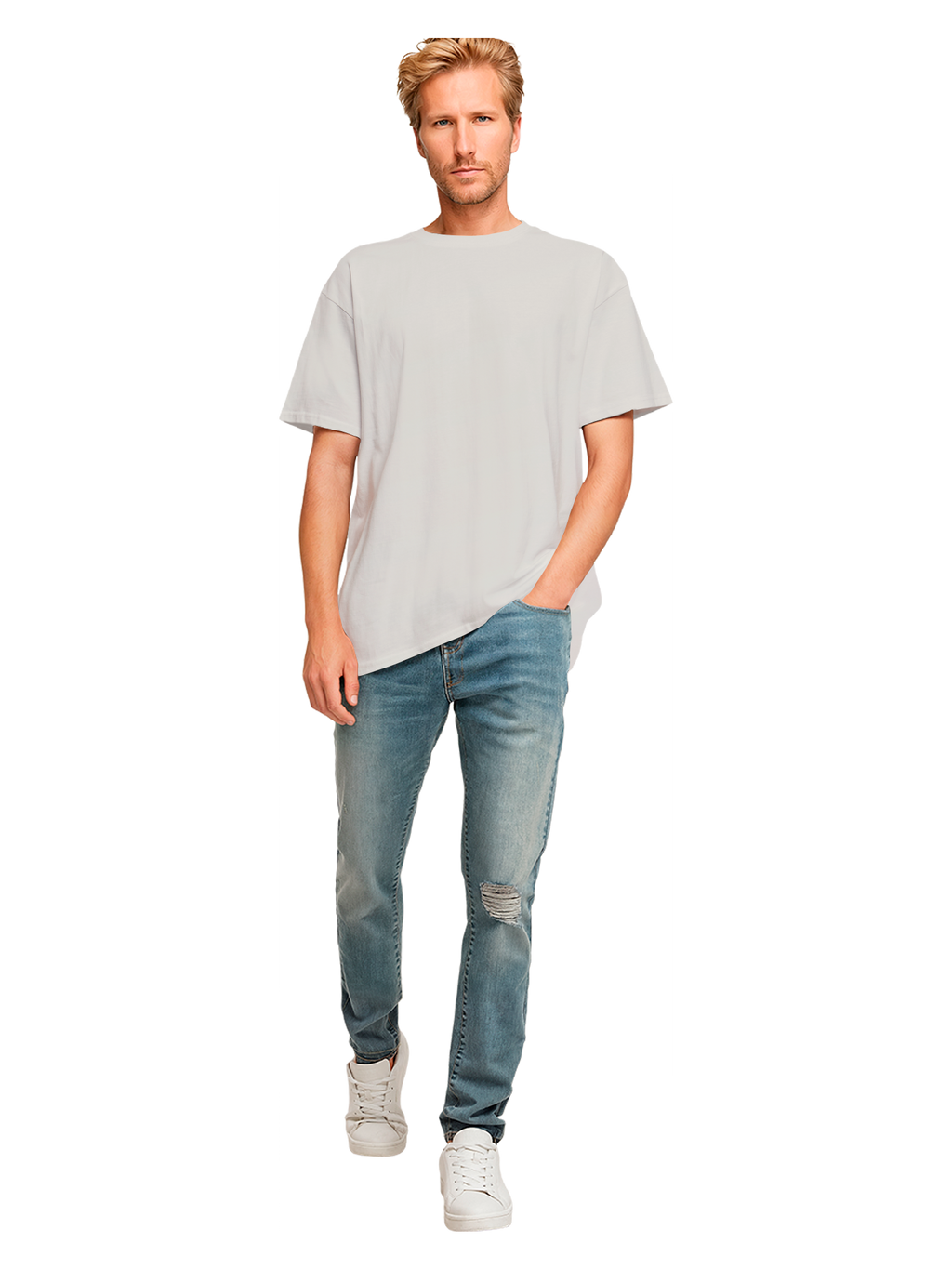 T-shirt surdimensionné lourde Kanagawa Wave