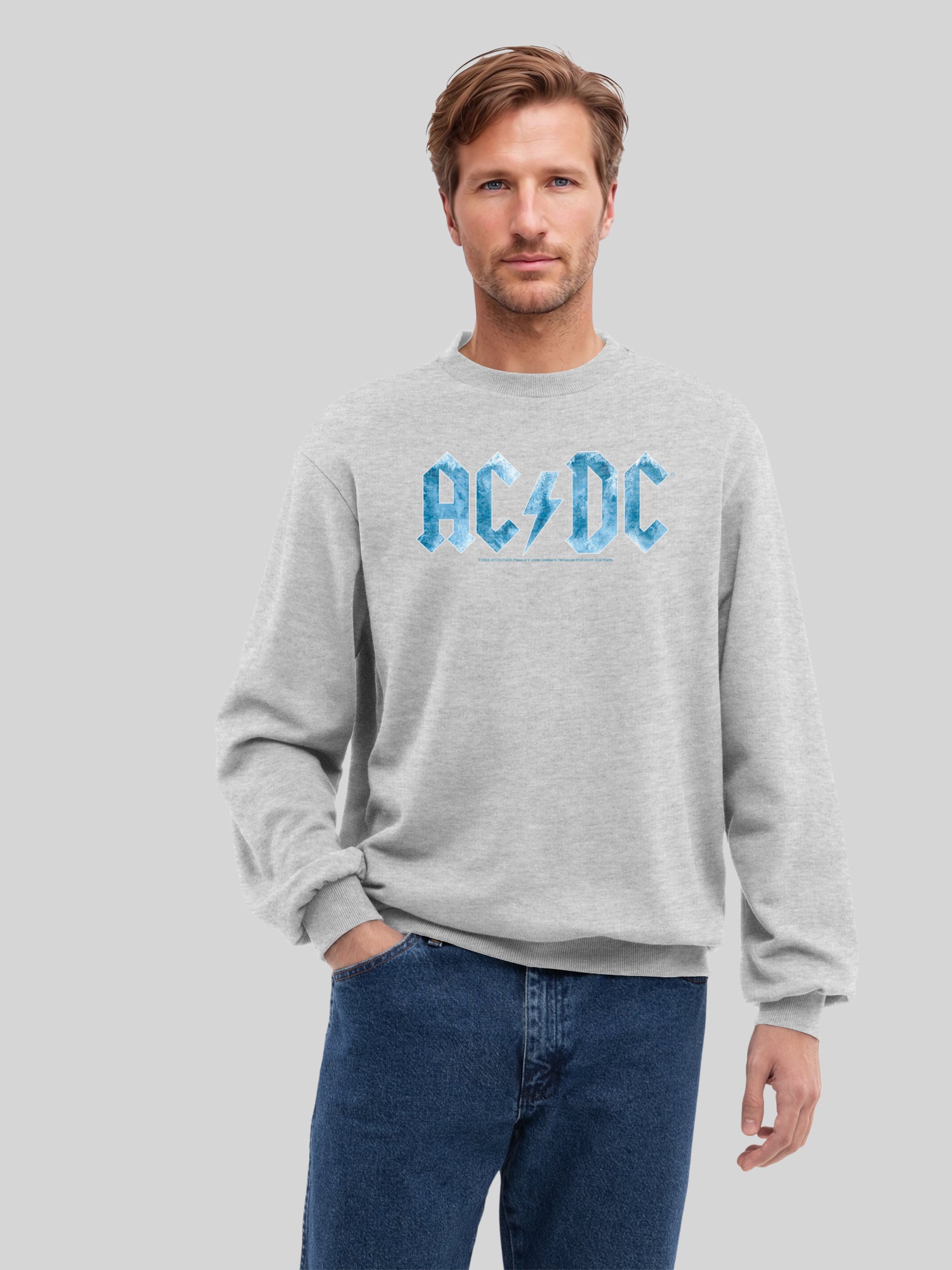 ACDC Blue Ice Logo Herren Sweatshirt