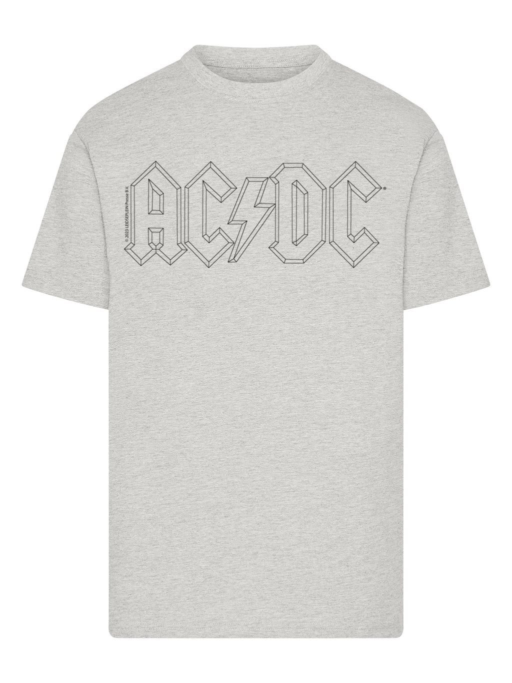 T-shirt logo AC / DC Black Outline