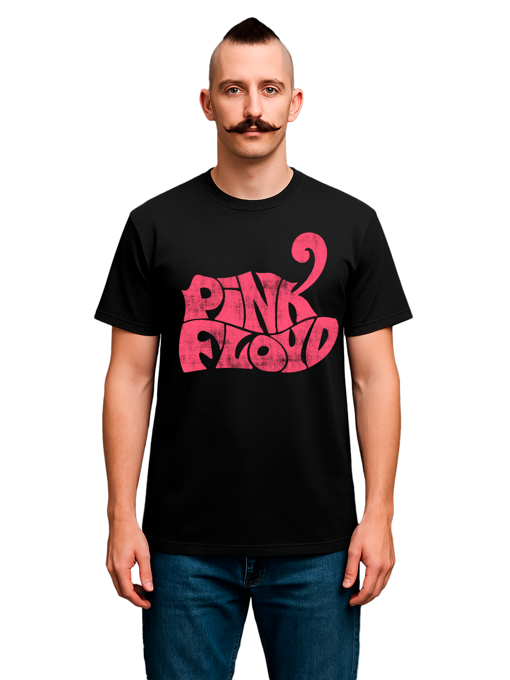 Pink Floyd Retro Logo Navy Men's Organic T-Shirt