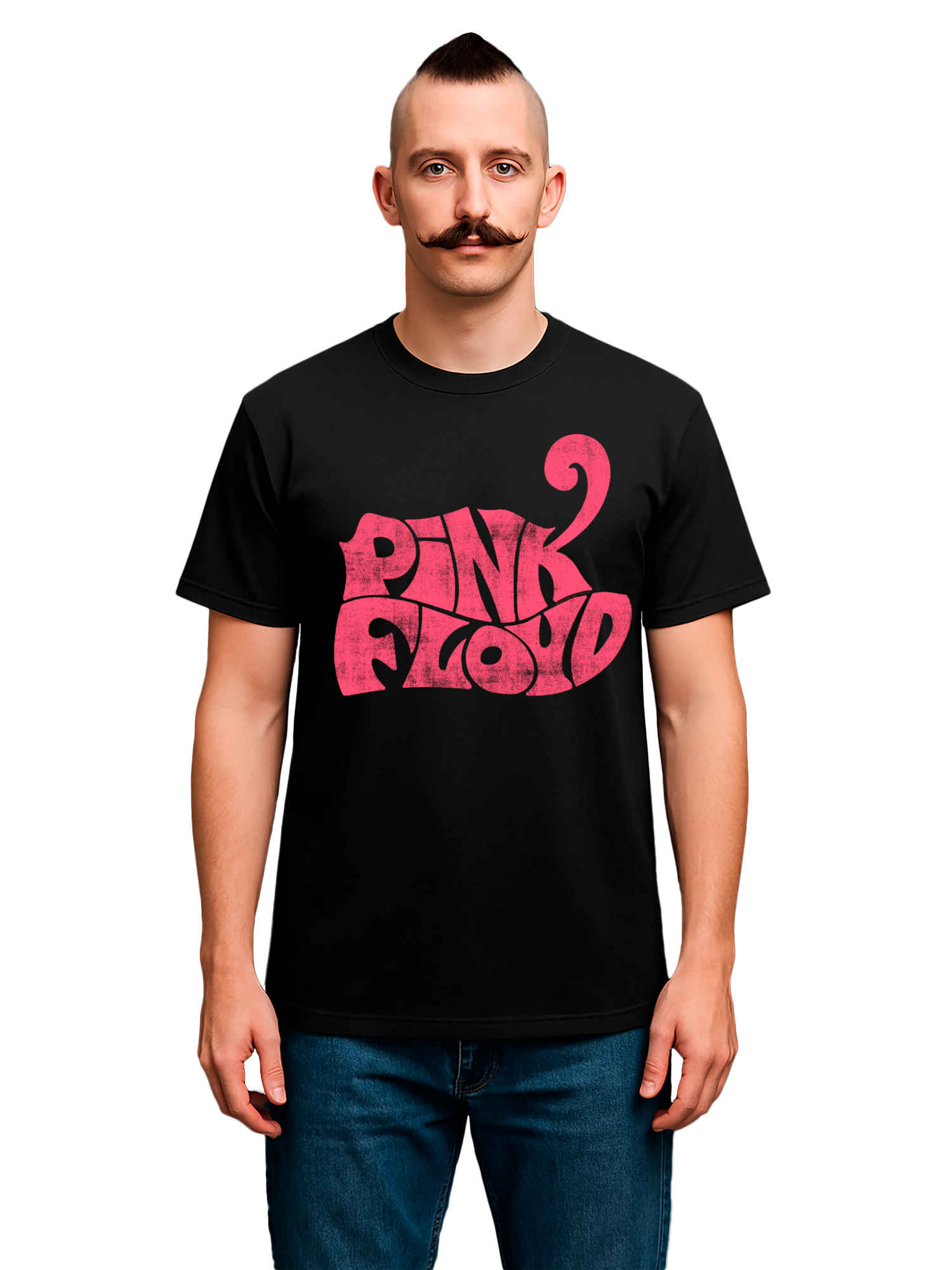 Pink Floyd Retro Logo Navy Men's Organic T-Shirt