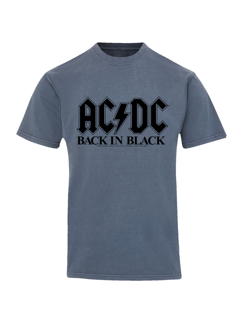 AC/DC Back In Black Logo with Coastal Color Tee