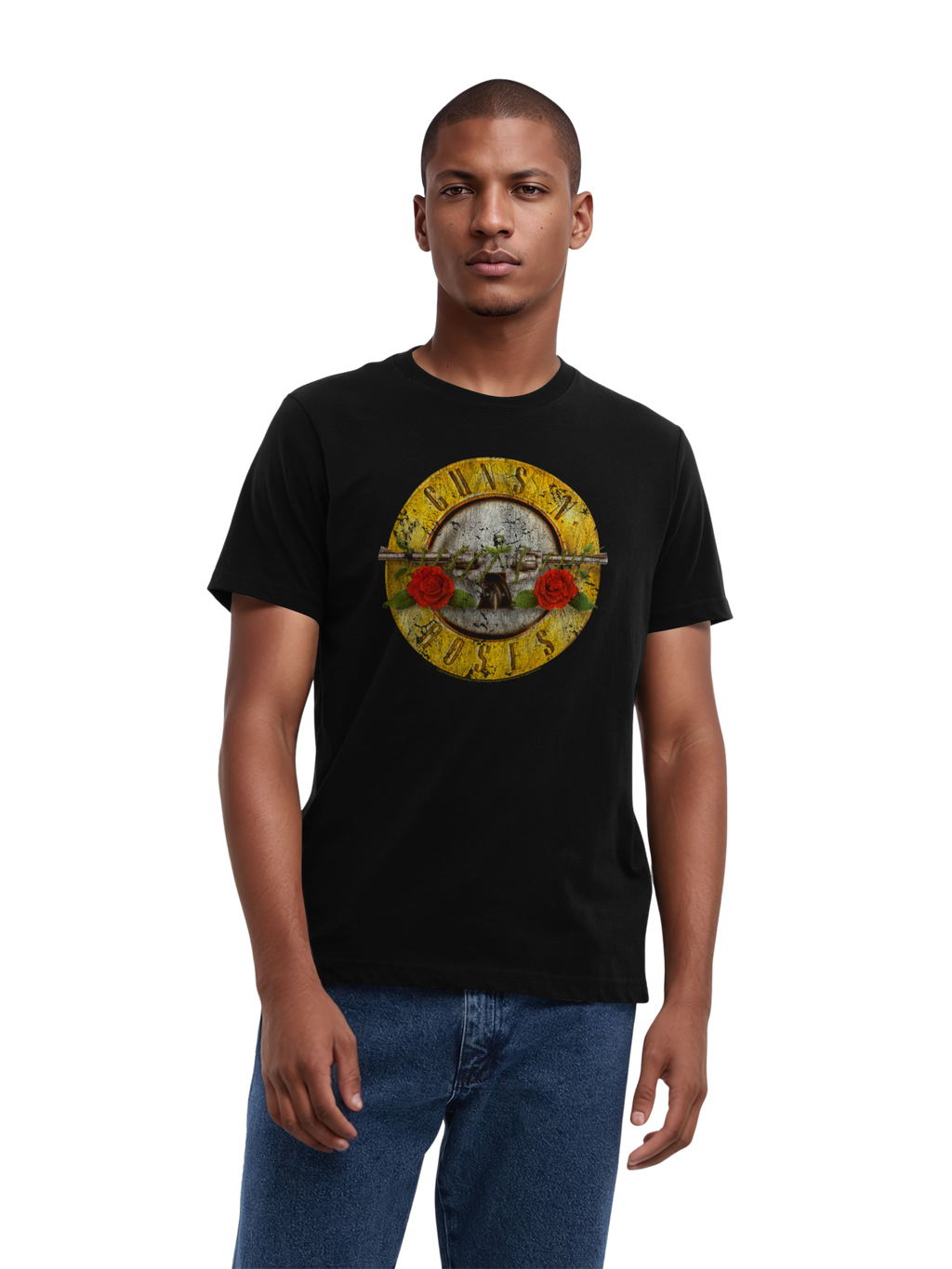 Guns 'n' Roses Vintage Bullet Logo with True Blanks | Mens Regular