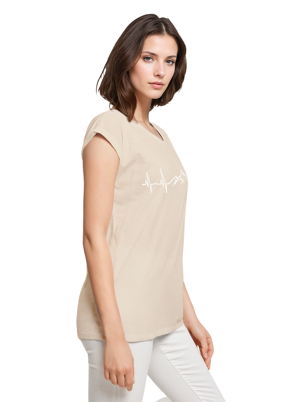 Berg Herzschlag Damen T-Shirt