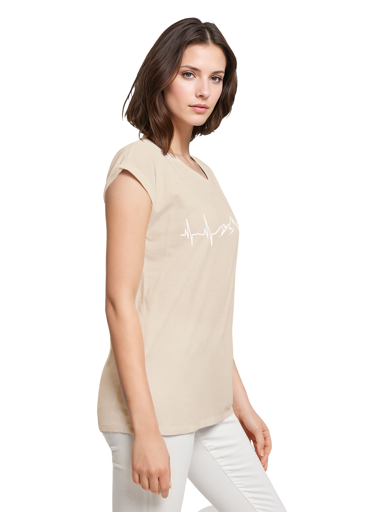 Berg Herzschlag Damen T-Shirt